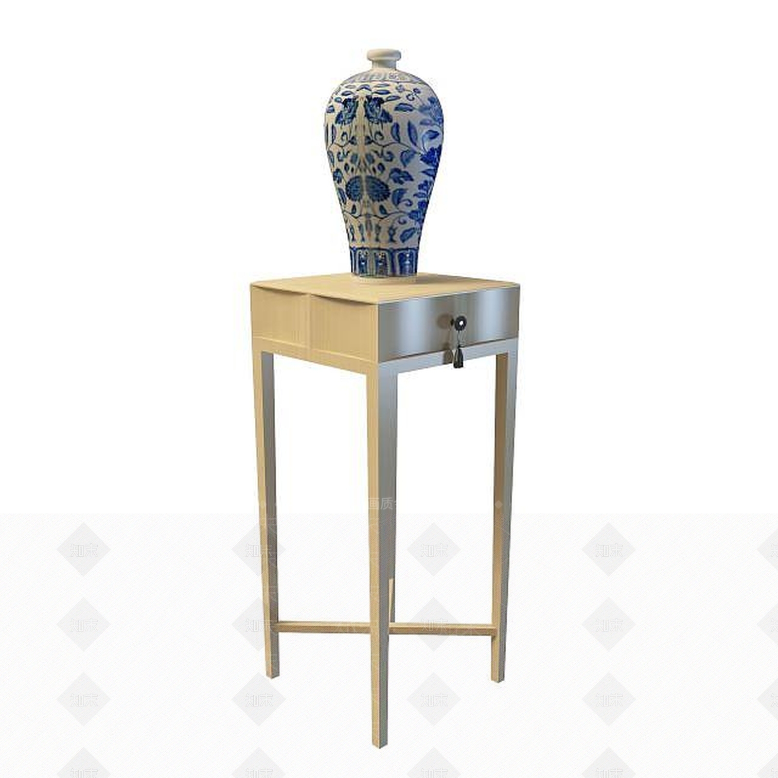 现代简约边几3D模型下载【ID:1195037804】