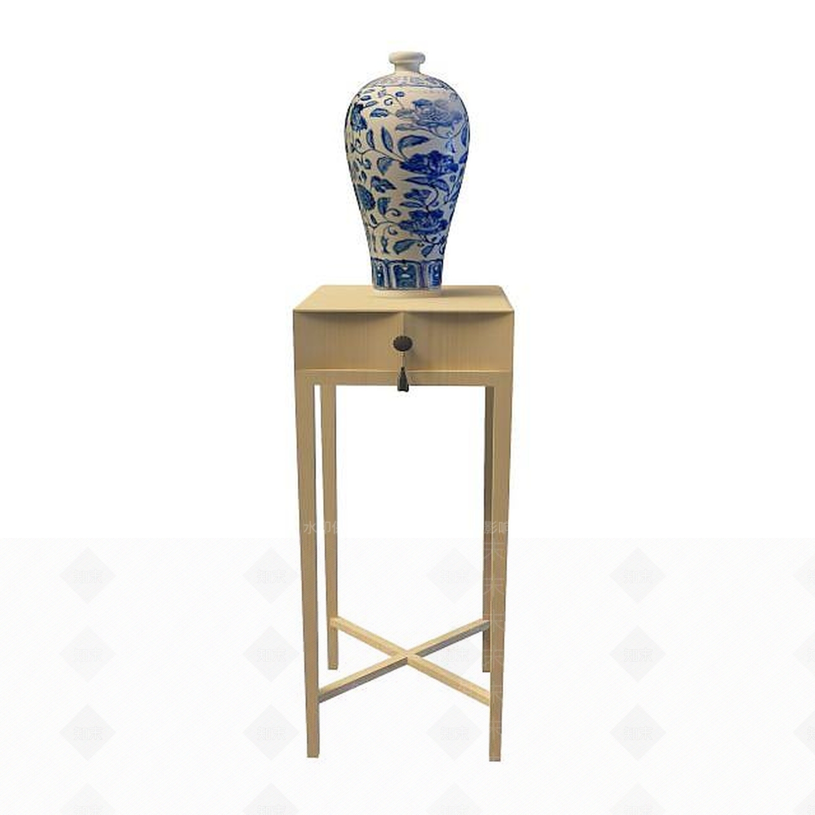 现代简约边几3D模型下载【ID:1195037804】