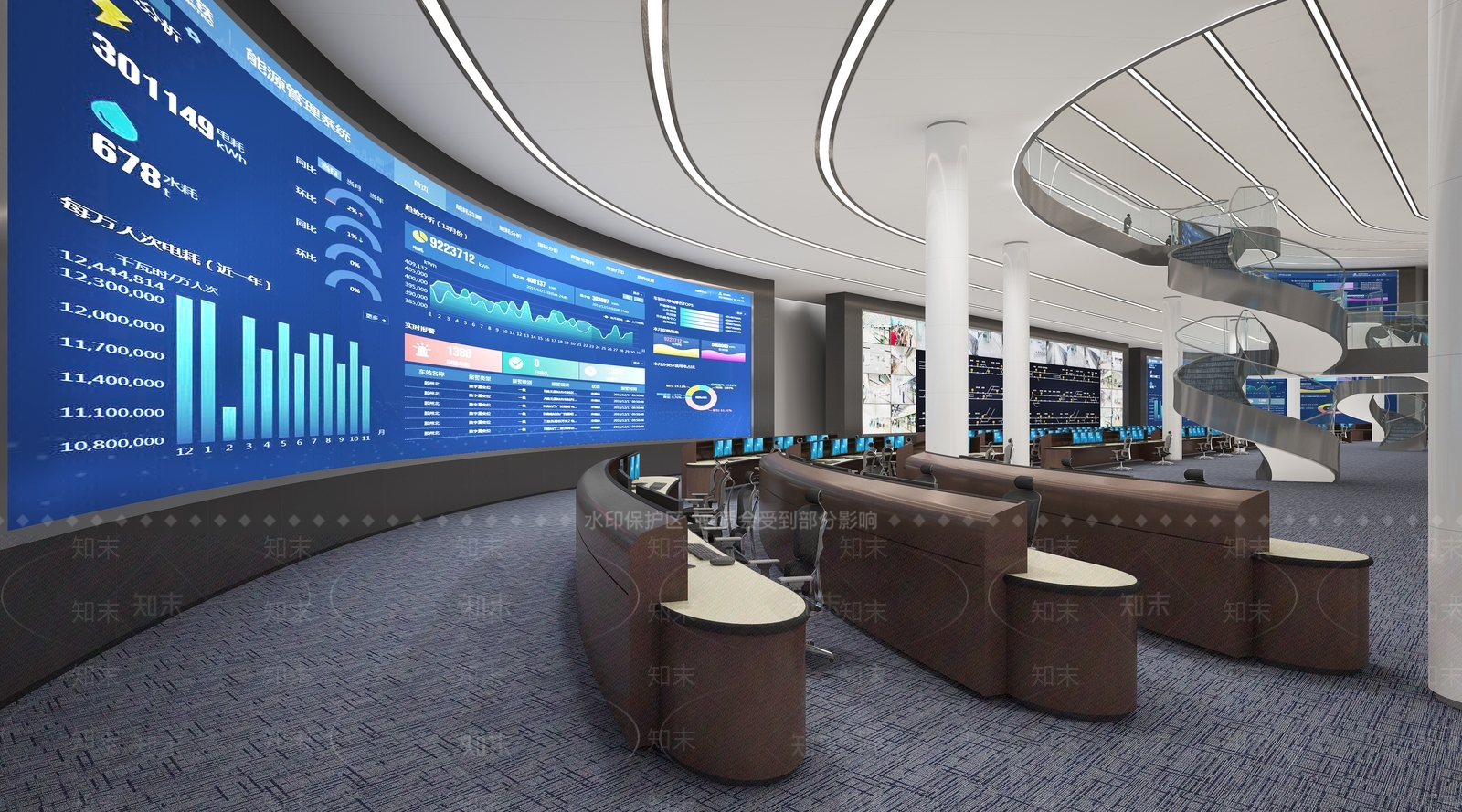 现代其他办公空间3D模型下载【ID:1195039709】