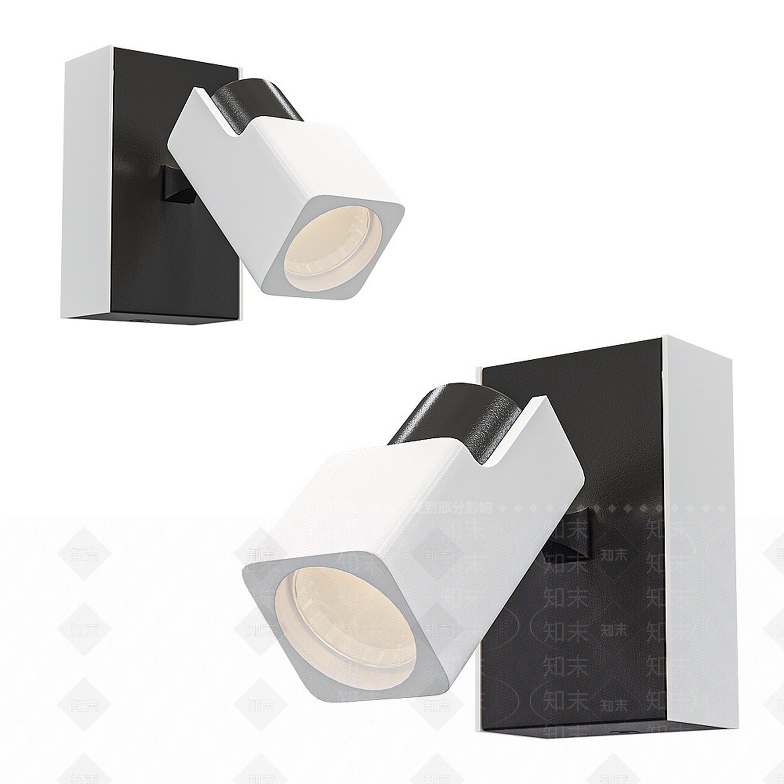 现代壁灯3D模型下载【ID:1195040191】