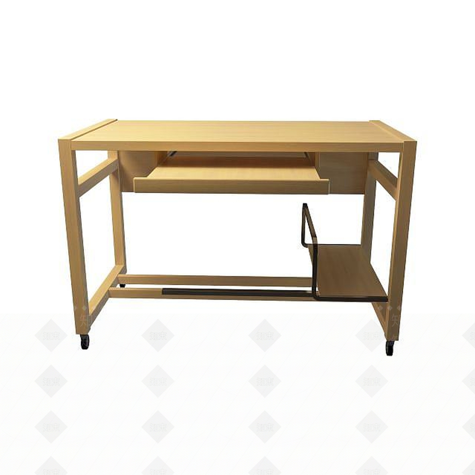 现代卧室电脑桌3D模型下载【ID:1195041652】
