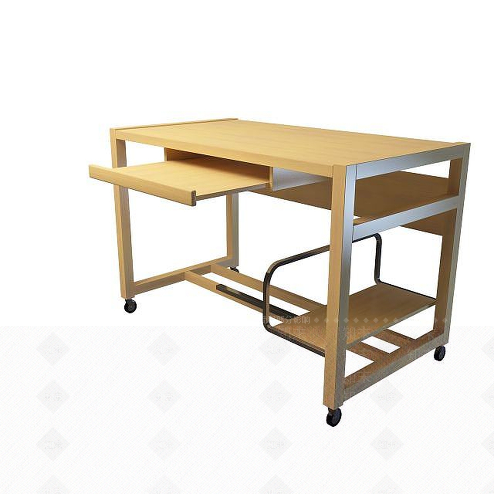 现代卧室电脑桌3D模型下载【ID:1195041652】