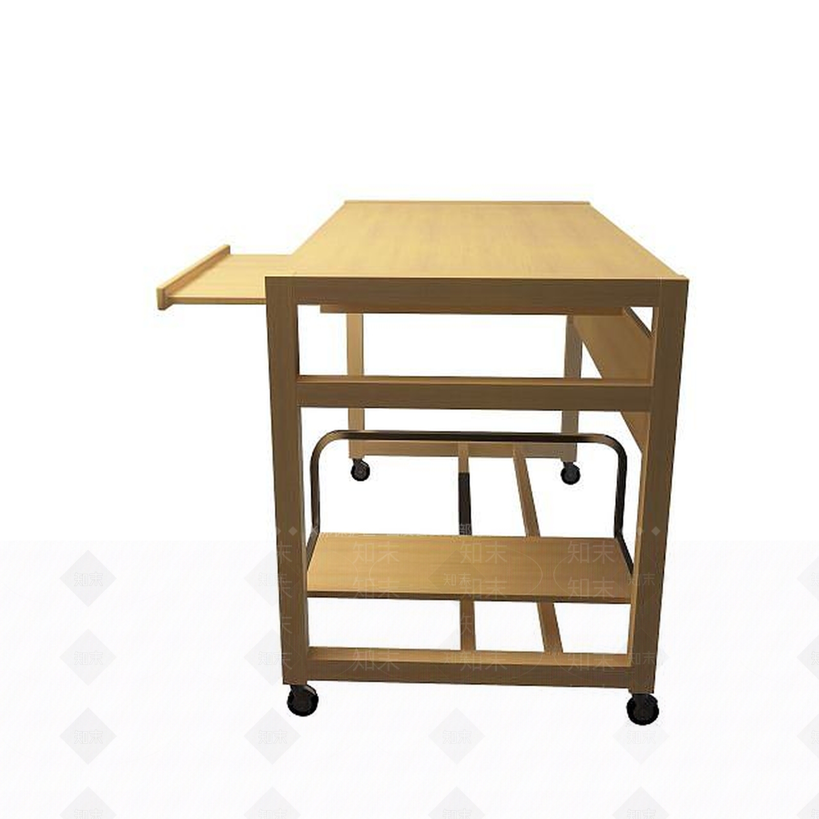现代卧室电脑桌3D模型下载【ID:1195041652】