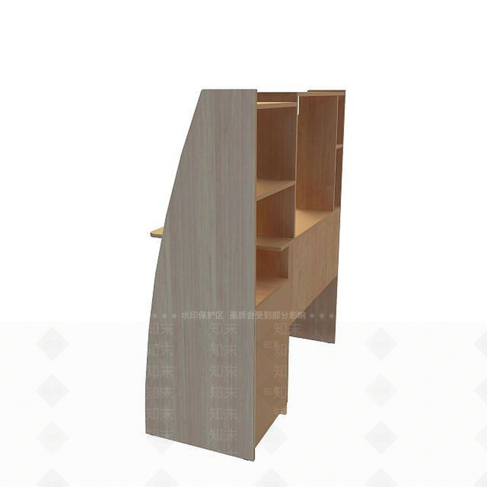现代简约电脑桌3D模型下载【ID:1195041938】