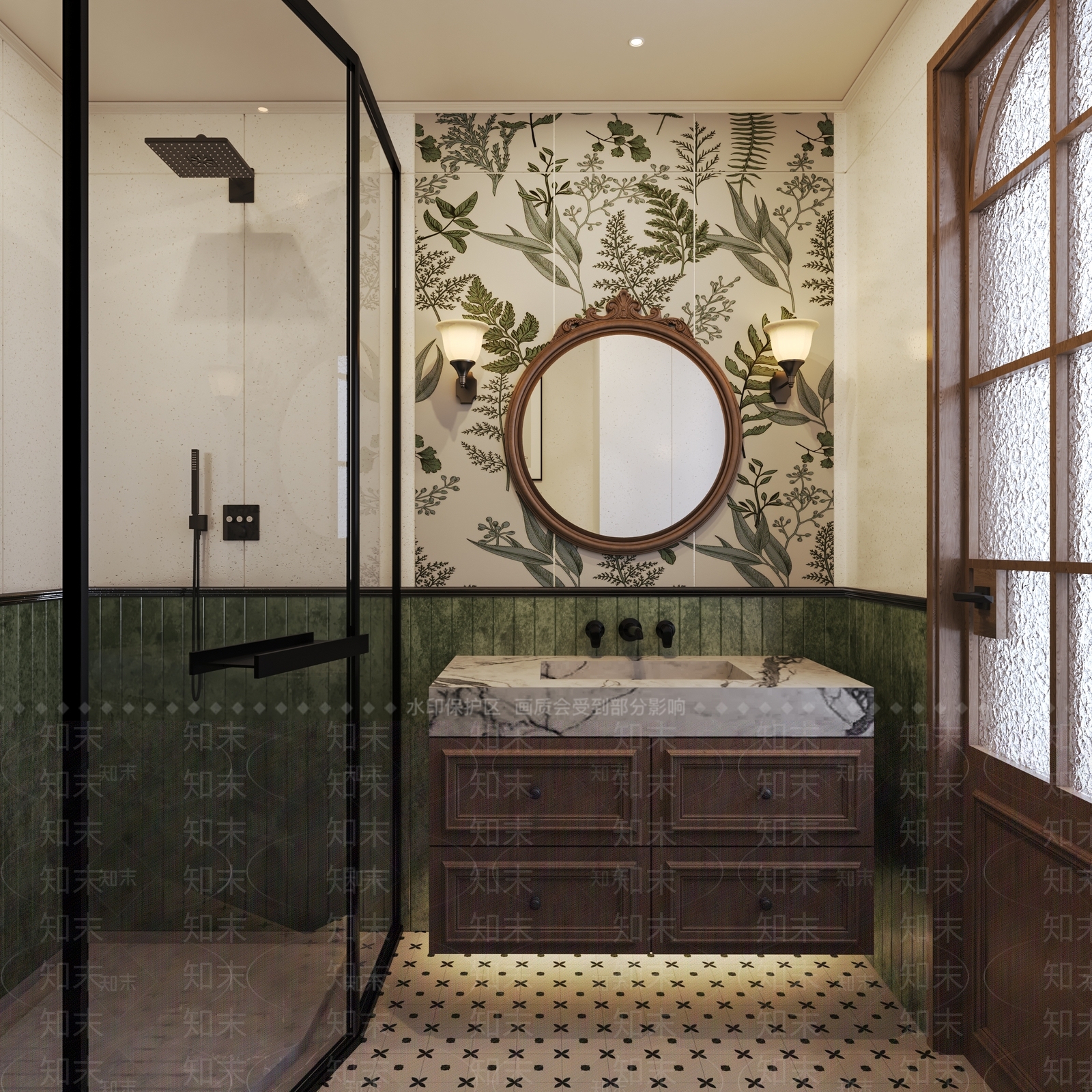 美式欧式卫生间3D模型下载【ID:1195042784】