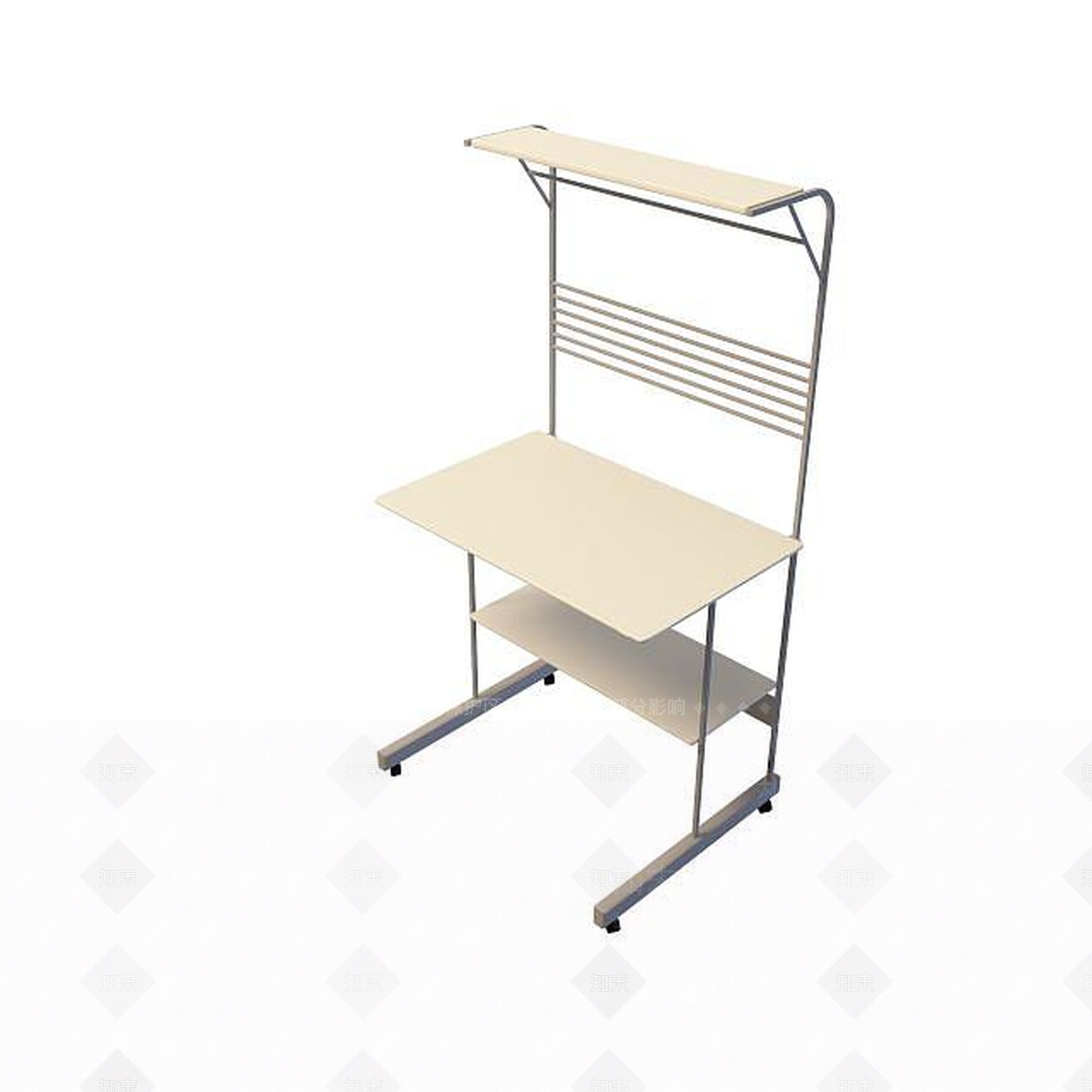 现代简约电脑桌3D模型下载【ID:1195044213】