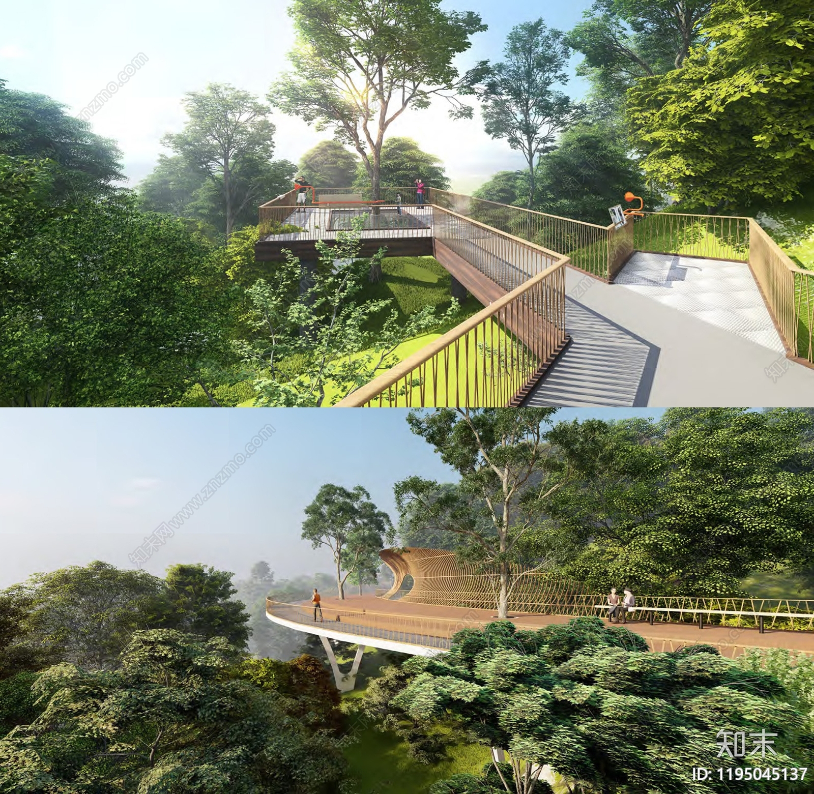 现代轻奢山地公园景观下载【ID:1195045137】