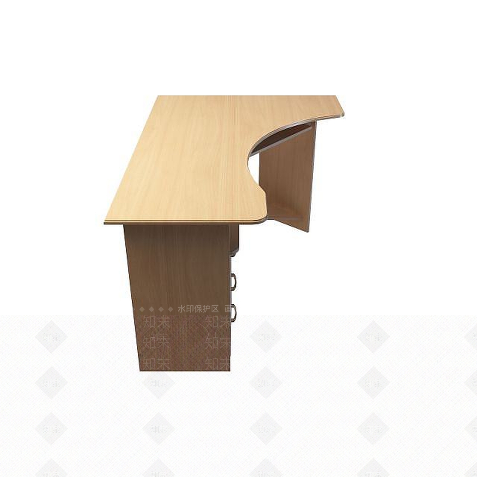 现代电脑桌3D模型下载【ID:1195045148】