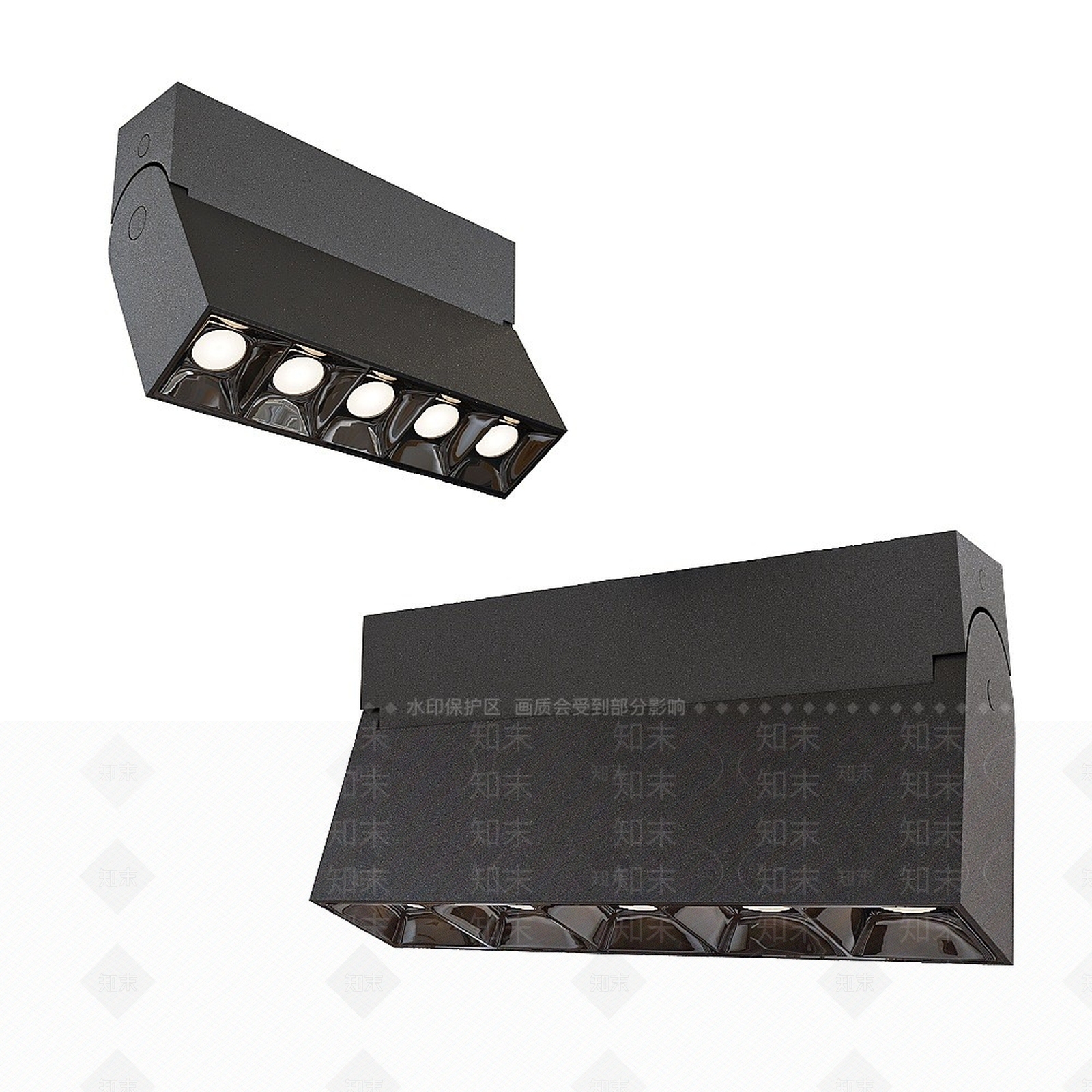 现代筒灯射灯舞台灯3D模型下载【ID:1195045684】