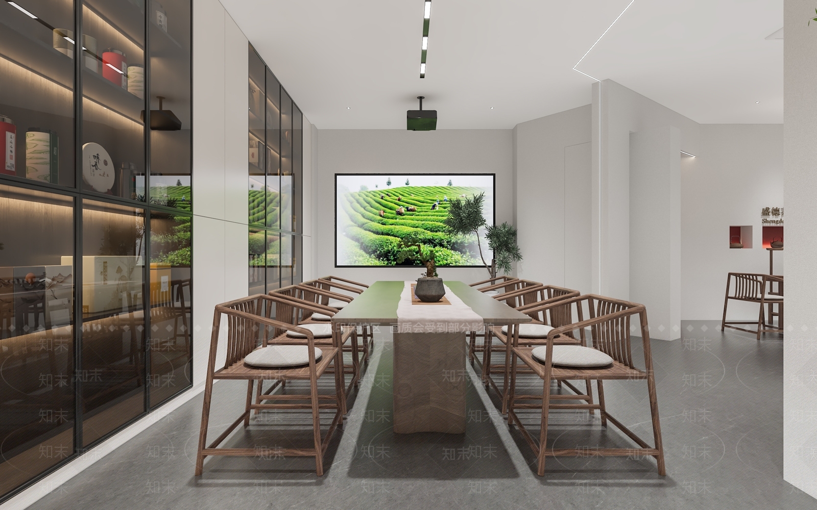 新中式烟酒店3D模型下载【ID:1195045863】