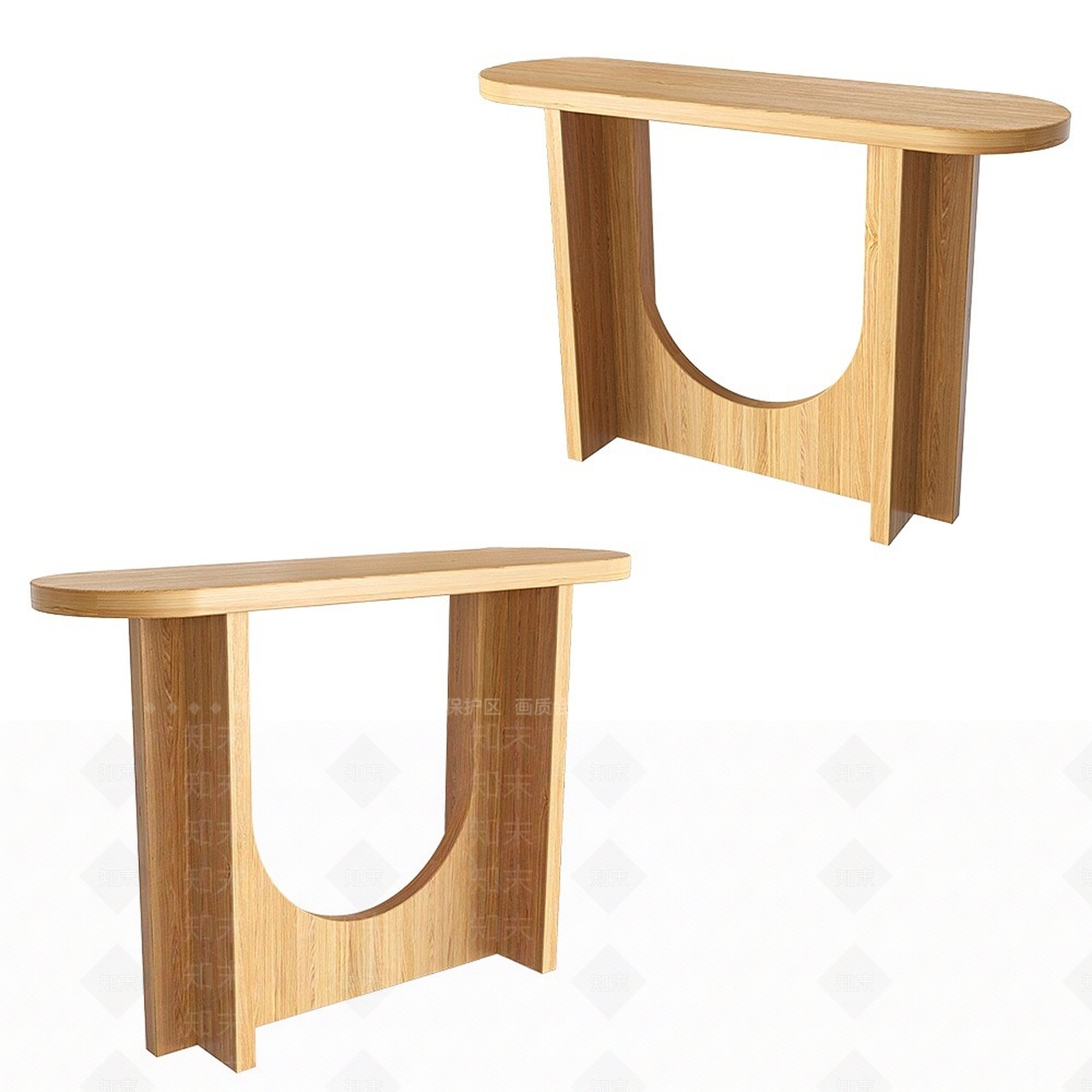 现代实木端景台3D模型下载【ID:1195046636】