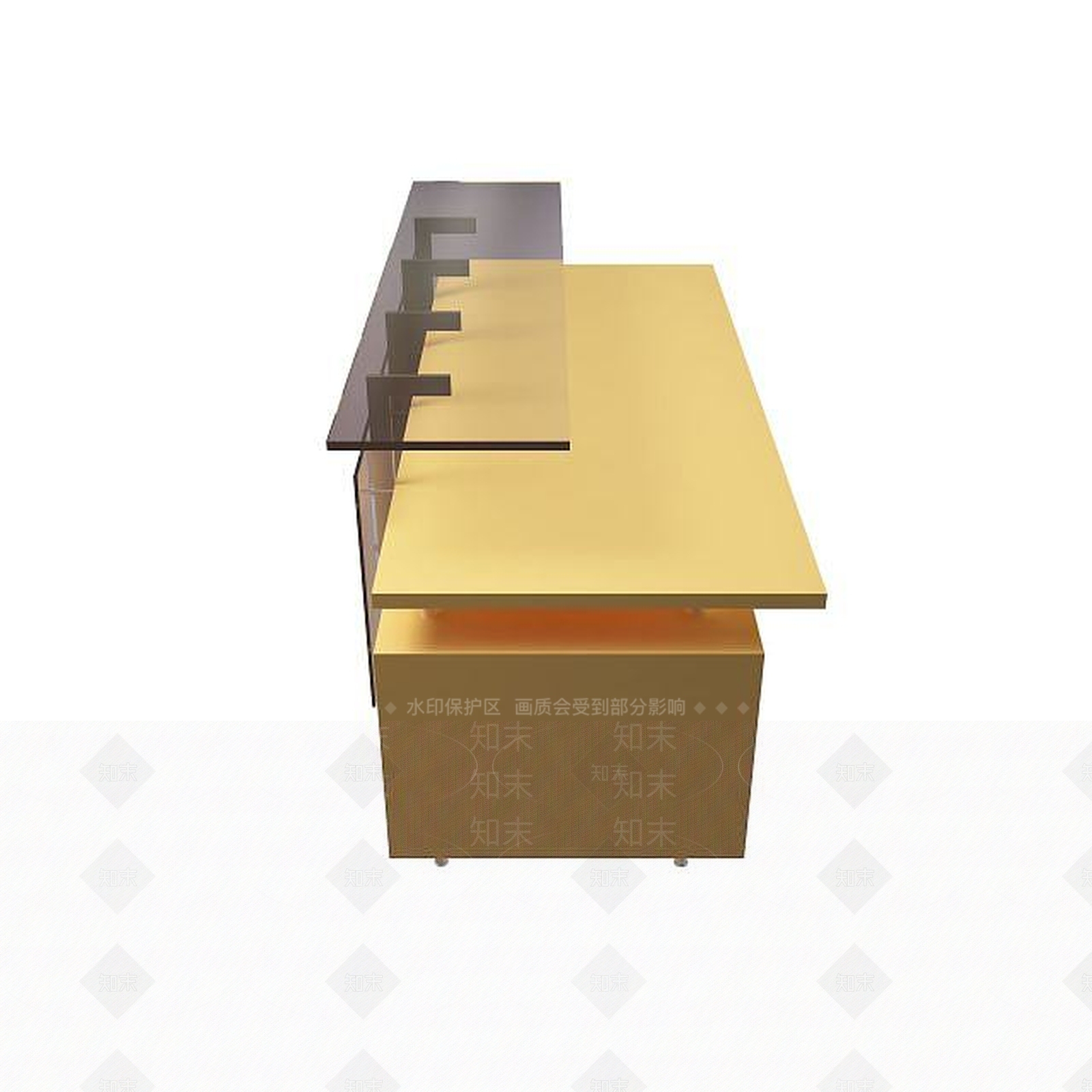 现代接待台3D模型下载【ID:1195046629】