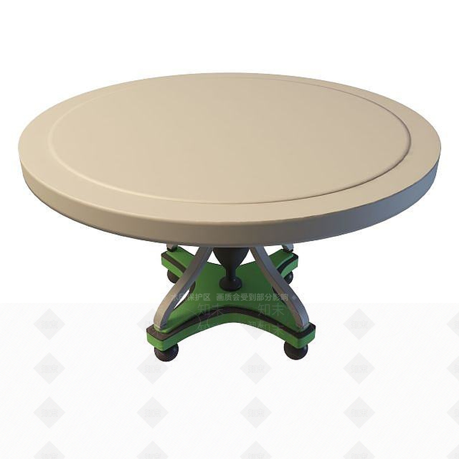 现代圆桌3D模型下载【ID:1195046890】