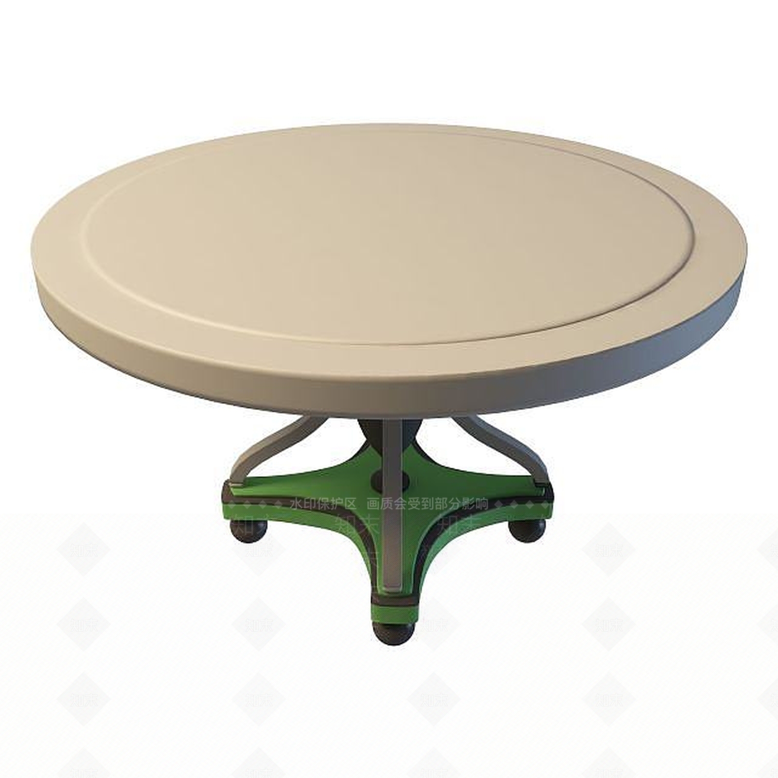 现代圆桌3D模型下载【ID:1195046890】