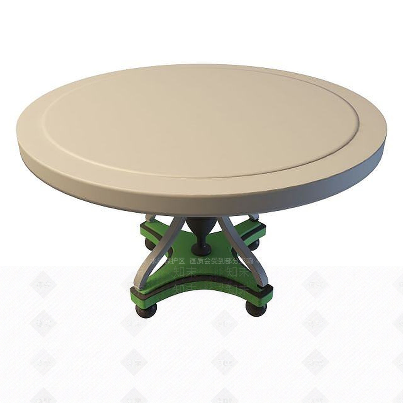 现代圆桌3D模型下载【ID:1195046890】