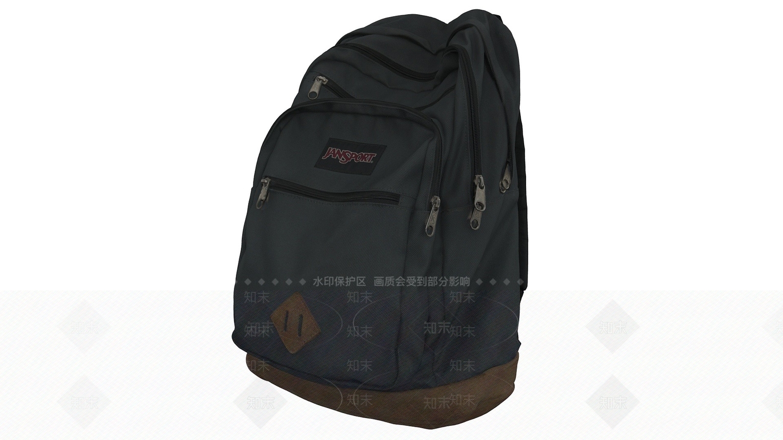 现代黑色休闲背包3D模型下载【ID:1195047161】