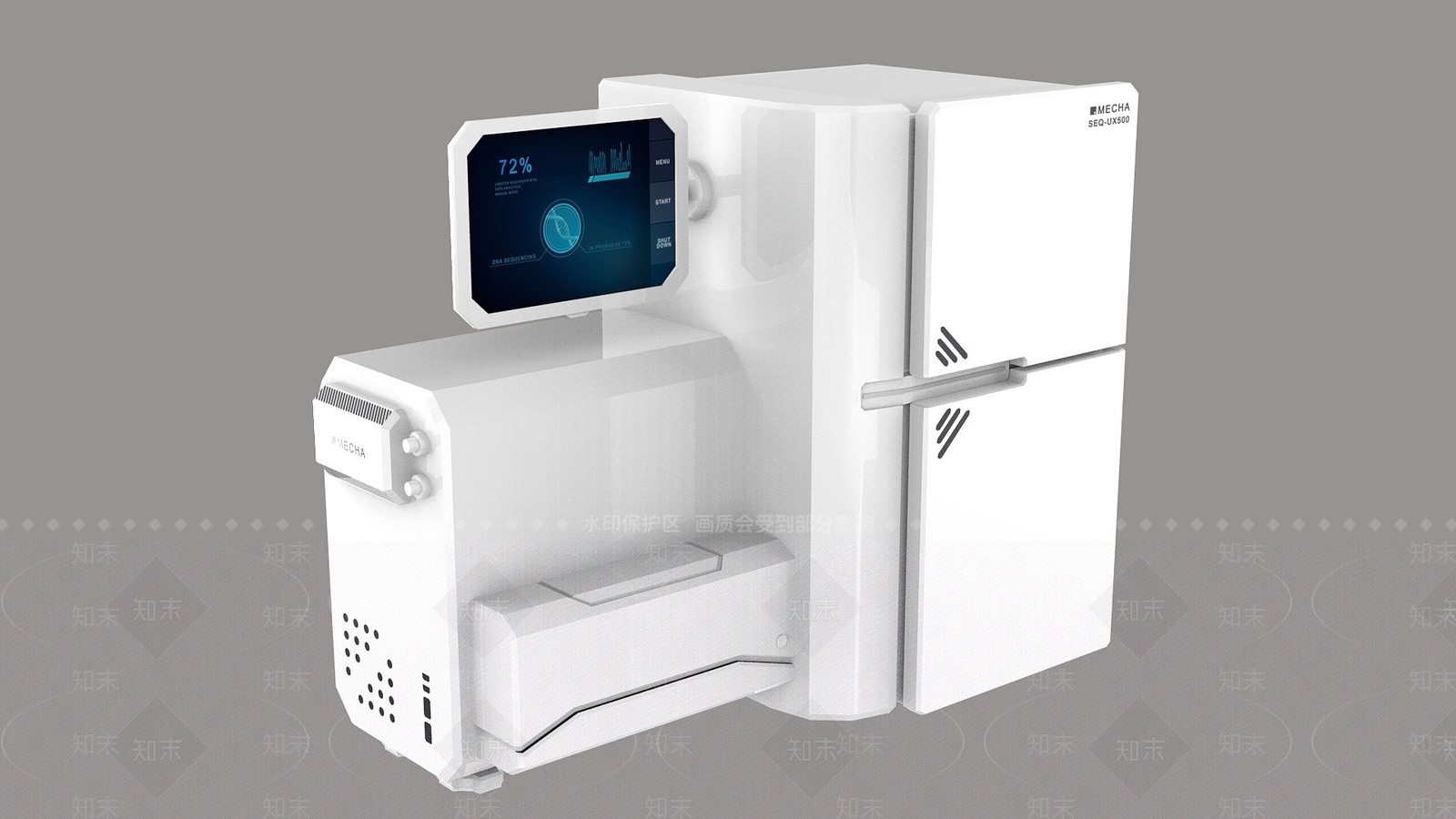 现代DNA实验机器3D模型下载【ID:1195047152】