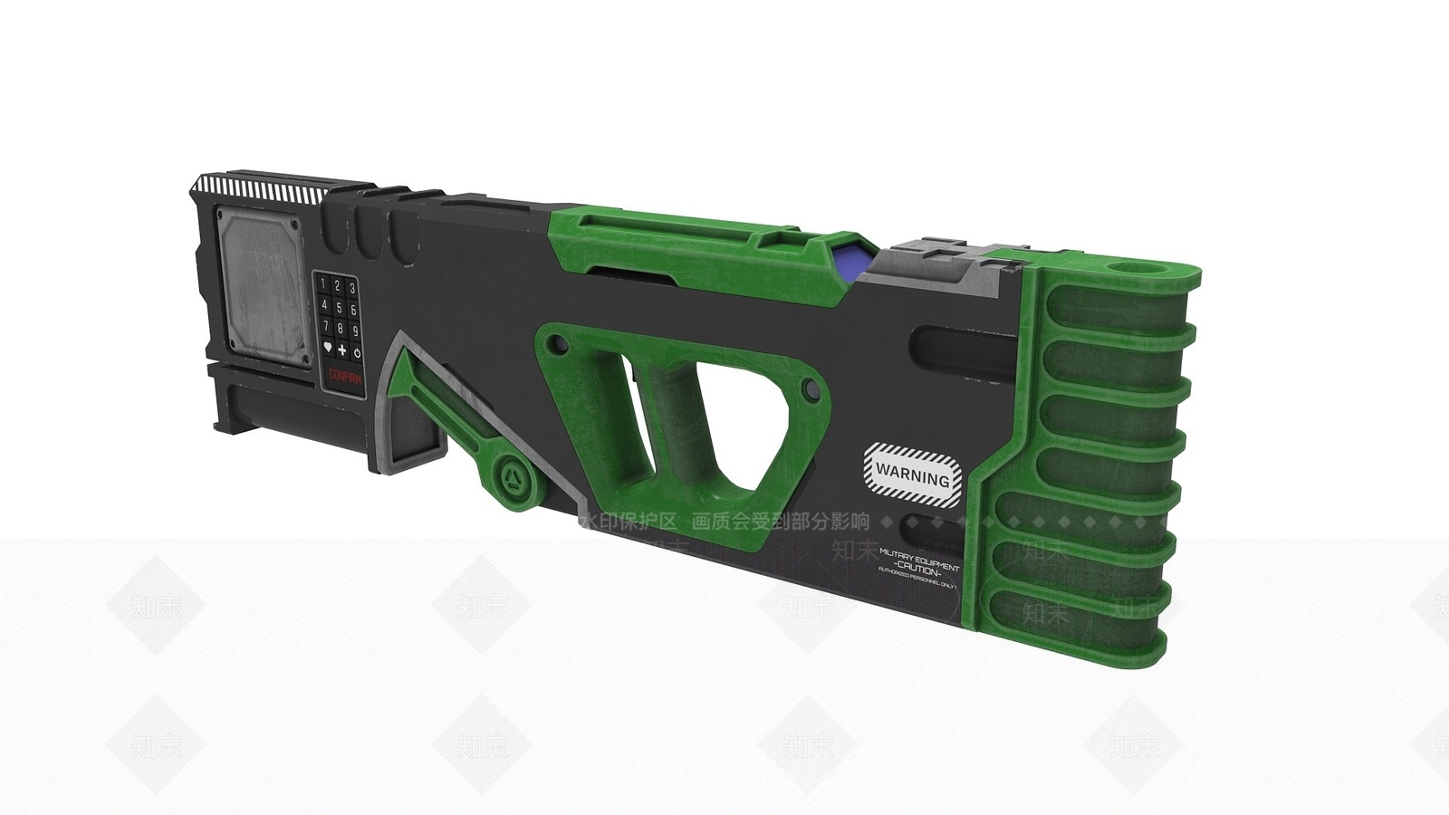 现代游戏道具枪3D模型下载【ID:1195047195】