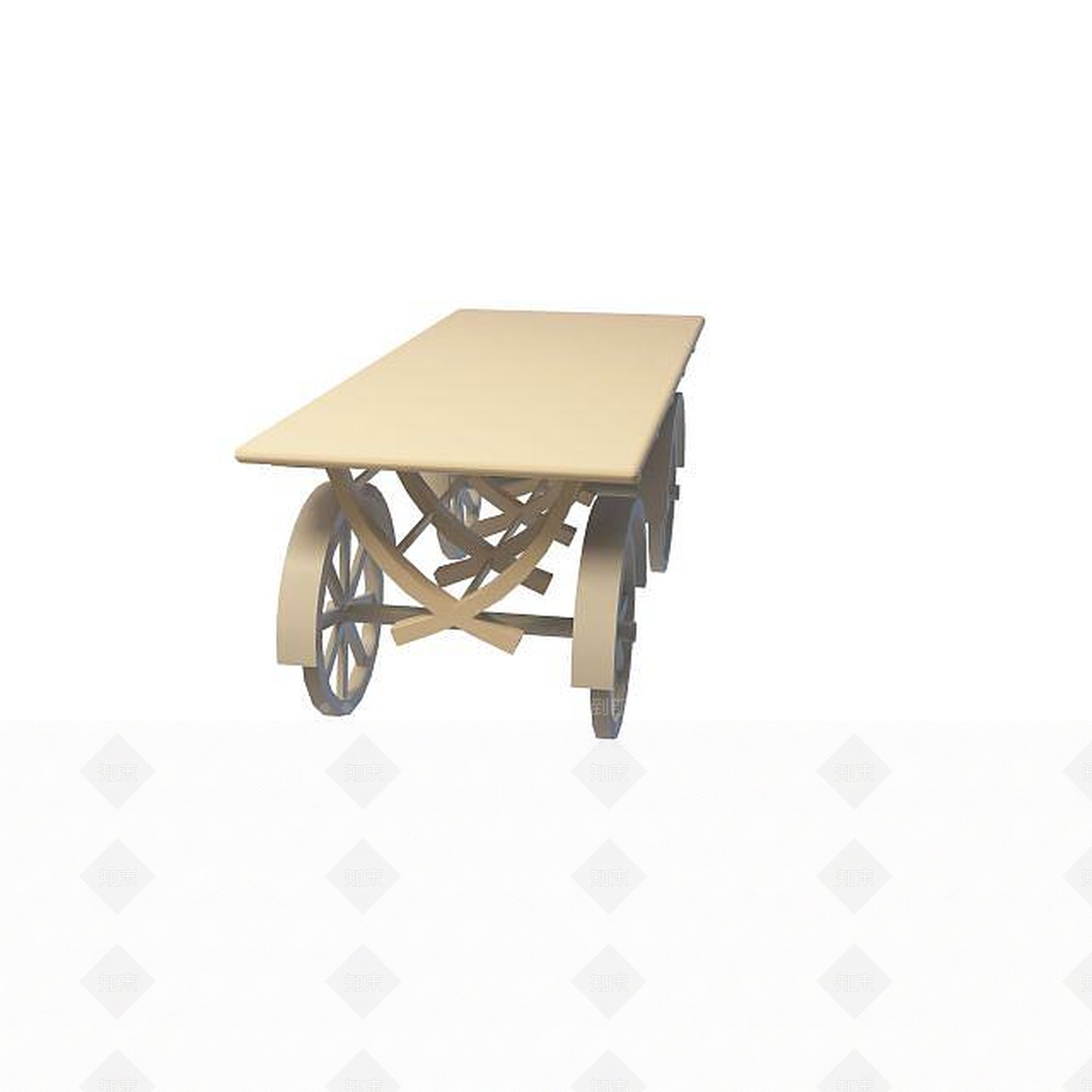 现代小车桌子3D模型下载【ID:1195047428】