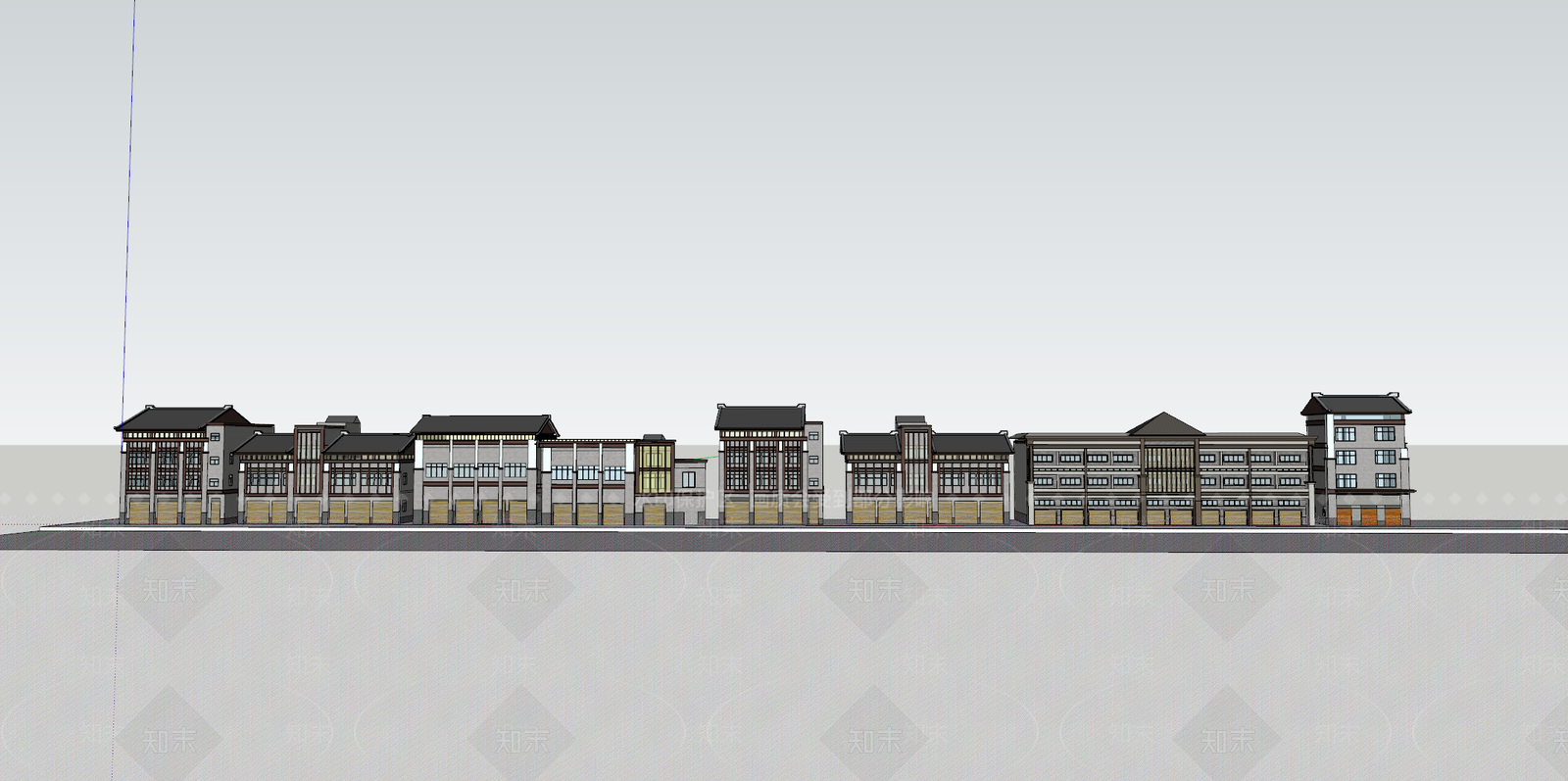 新中式中式其他景观小建筑SU模型下载【ID:1195052503】