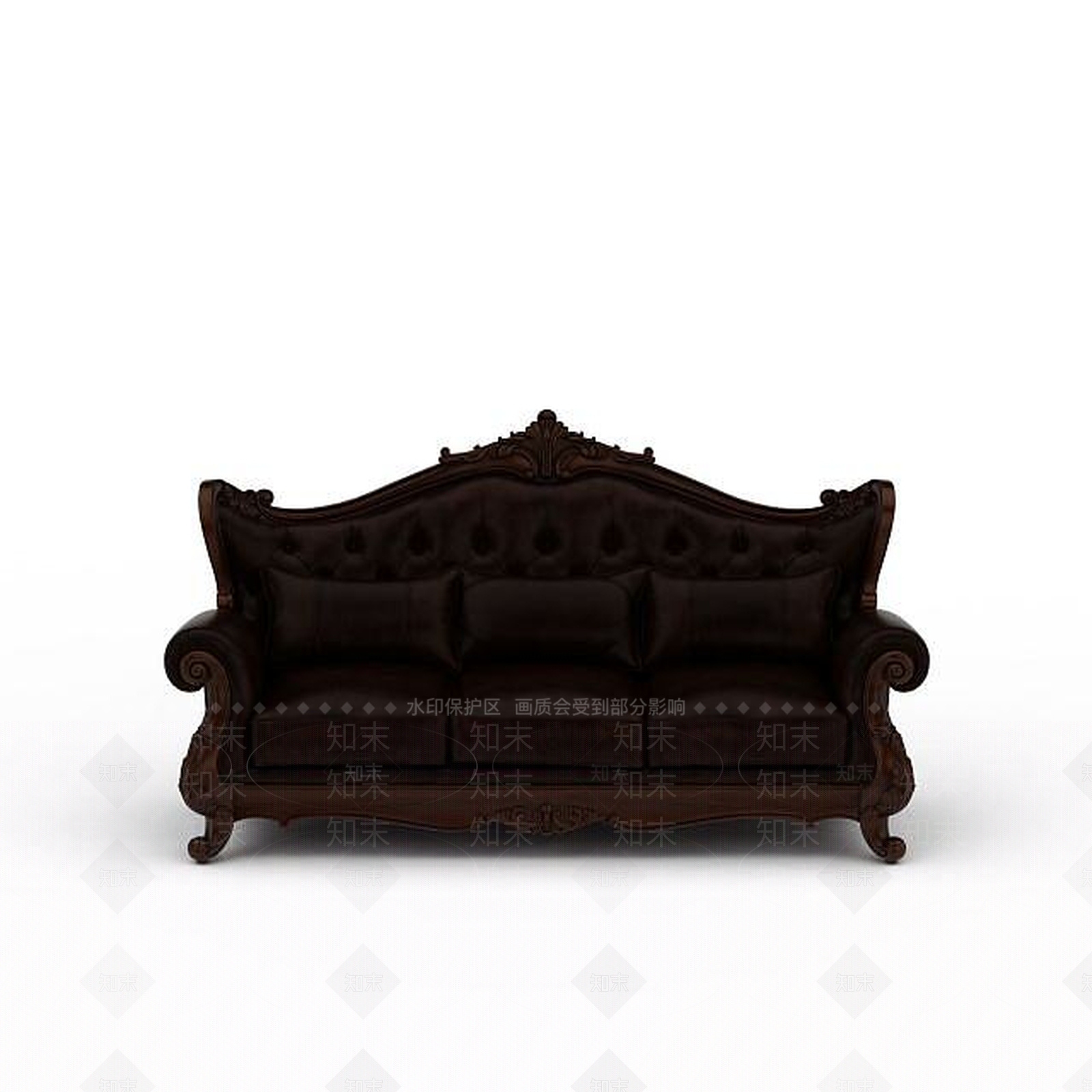 现代双人沙发3D模型下载【ID:1195052613】