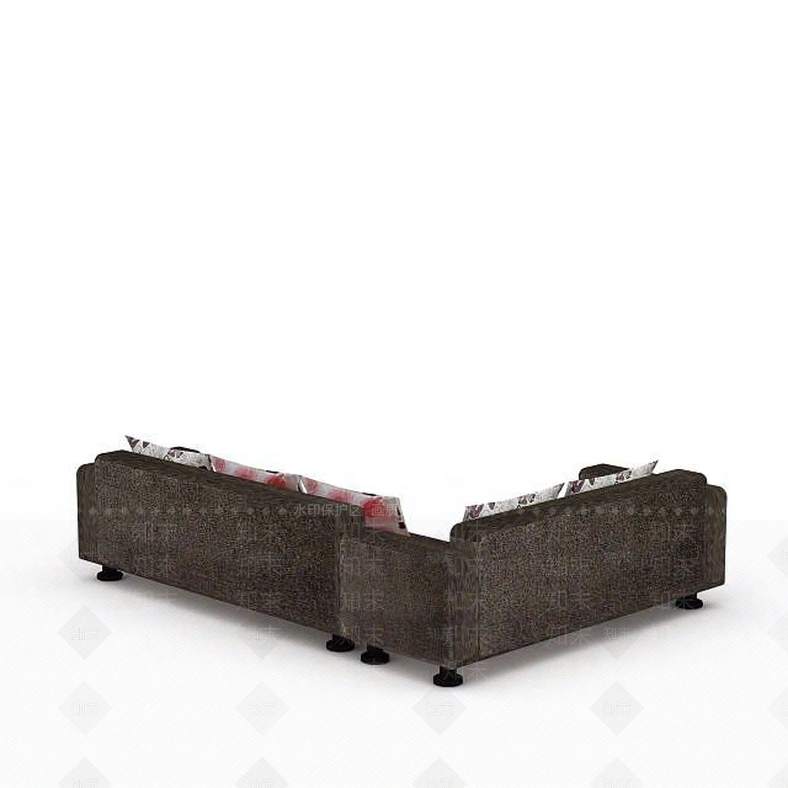 现代双人沙发3D模型下载【ID:1195053853】
