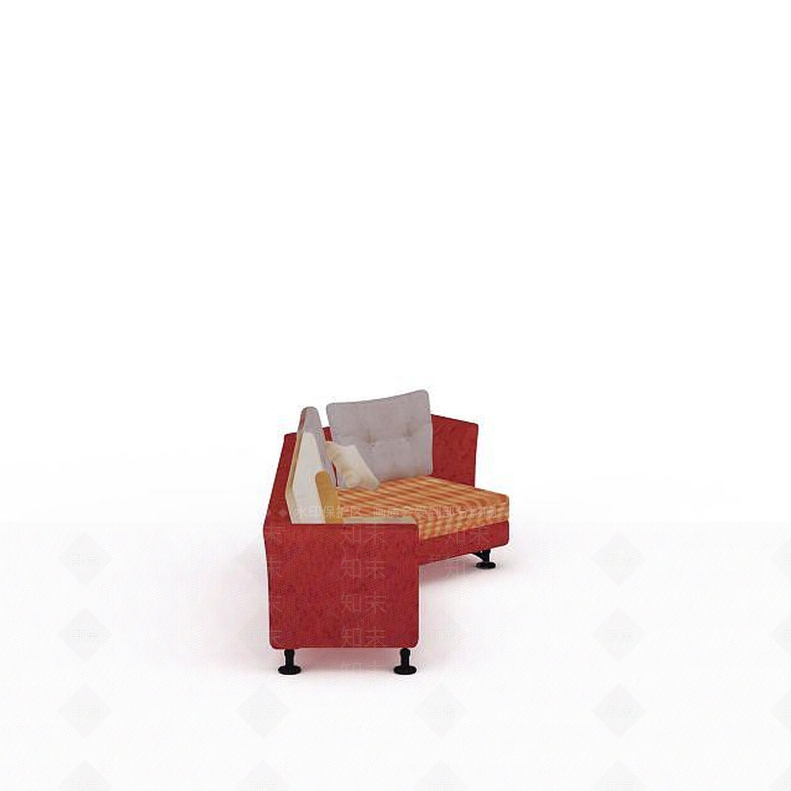 现代双人沙发3D模型下载【ID:1195053898】