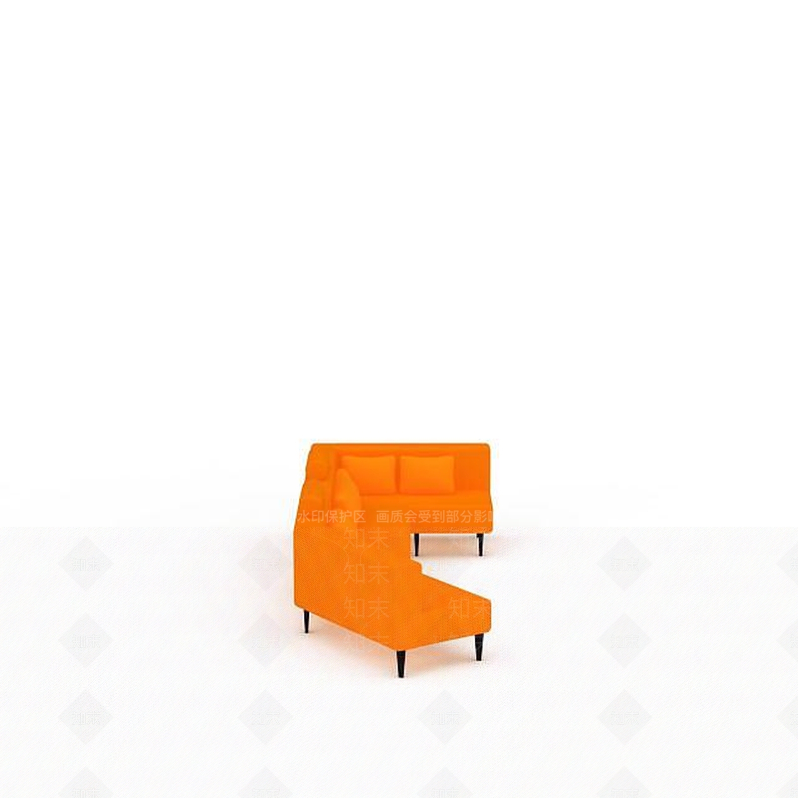 现代双人沙发3D模型下载【ID:1198914495】