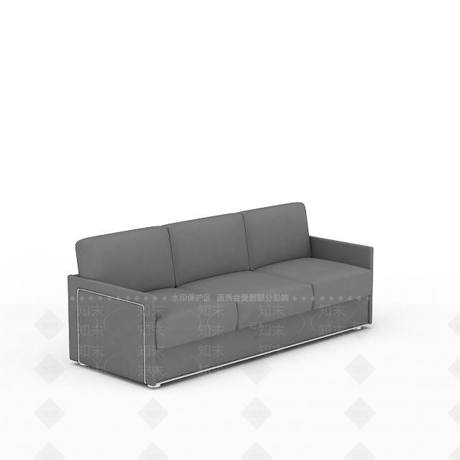 现代双人沙发3D模型下载【ID:1198913748】
