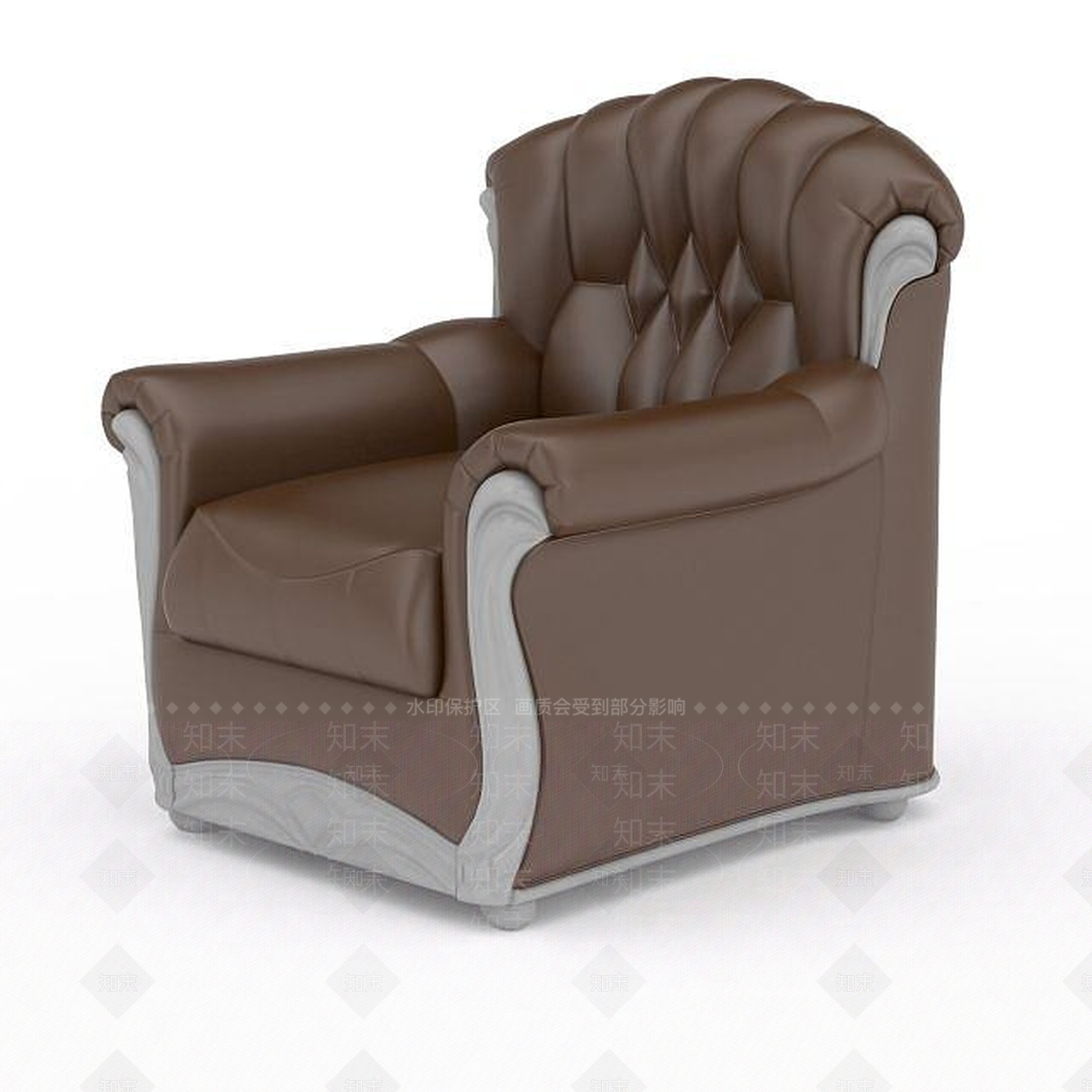 现代双人沙发3D模型下载【ID:1198913707】