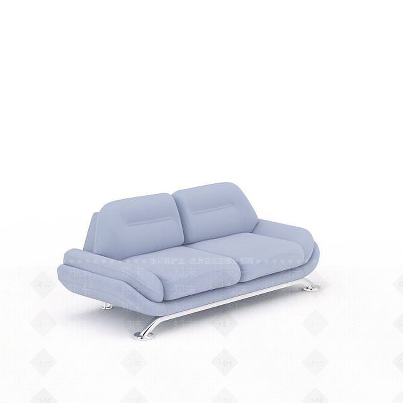 现代双人沙发3D模型下载【ID:1198923683】