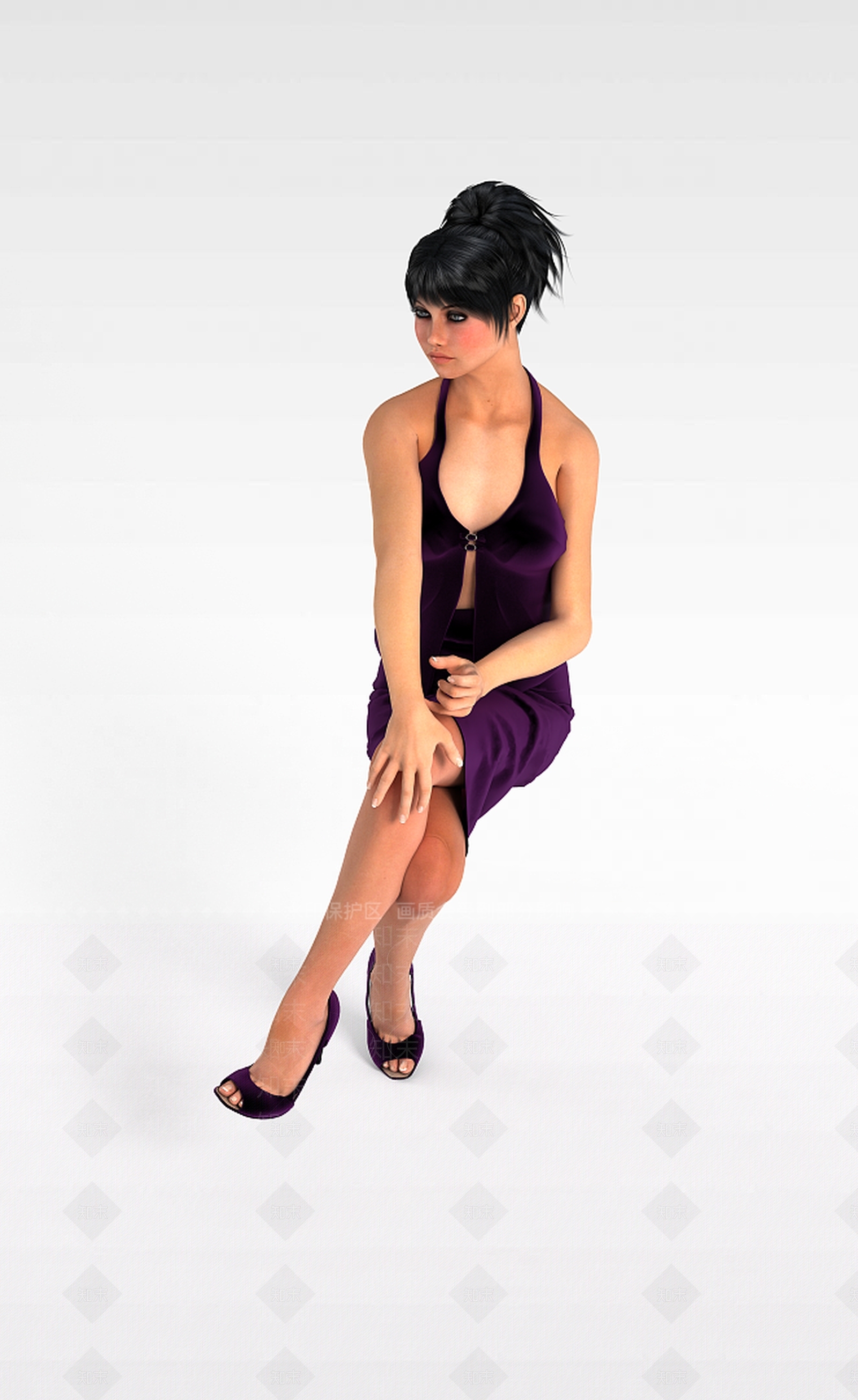 现代虚拟人物3D模型下载【ID:1195055511】
