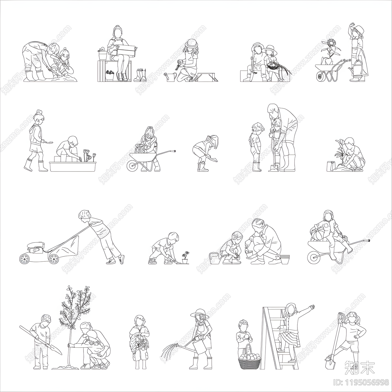 现代人物施工图下载【ID:1195056998】