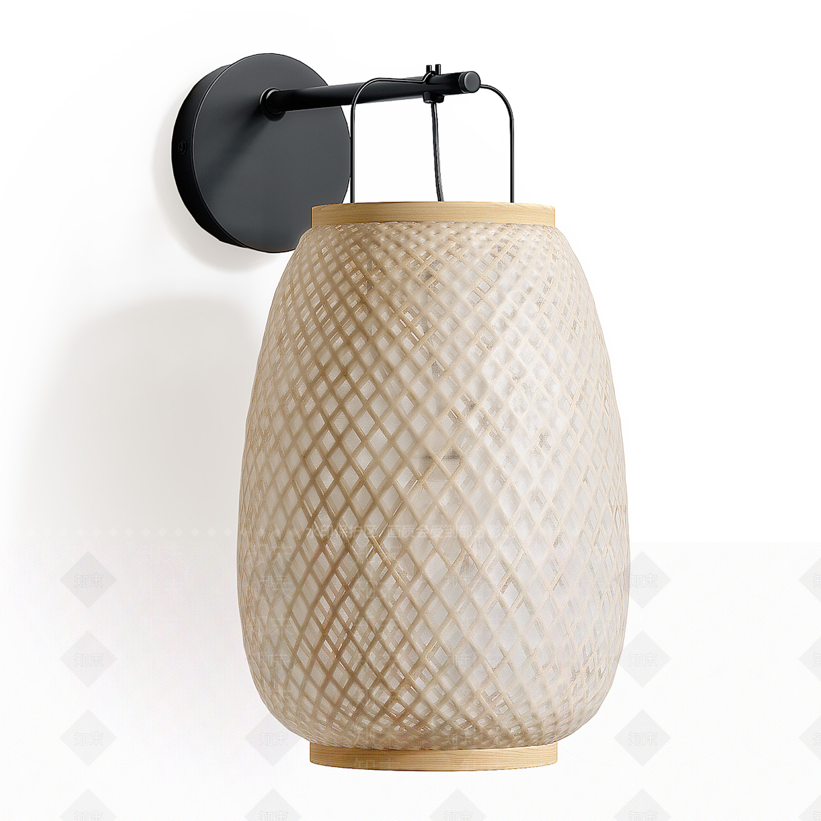 新中式日式壁灯3D模型下载【ID:1195058900】