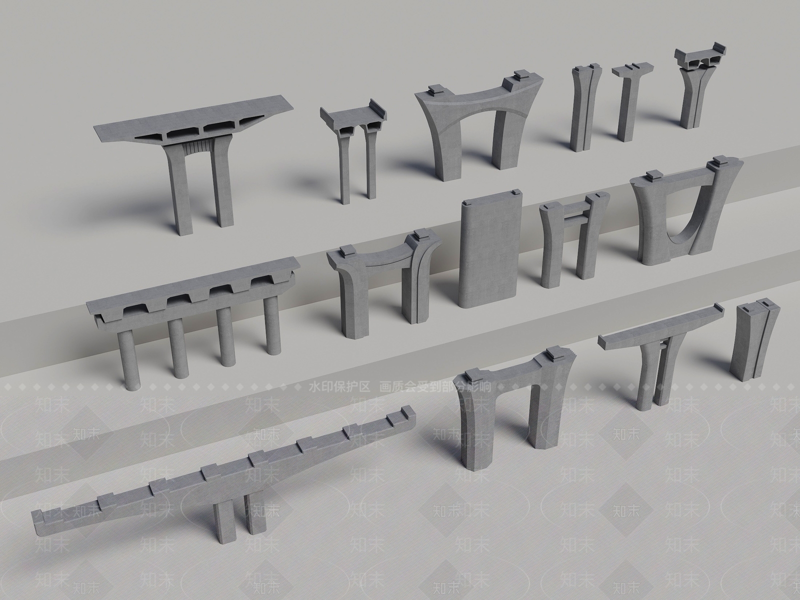 现代其他局部构件3D模型下载【ID:1195059464】