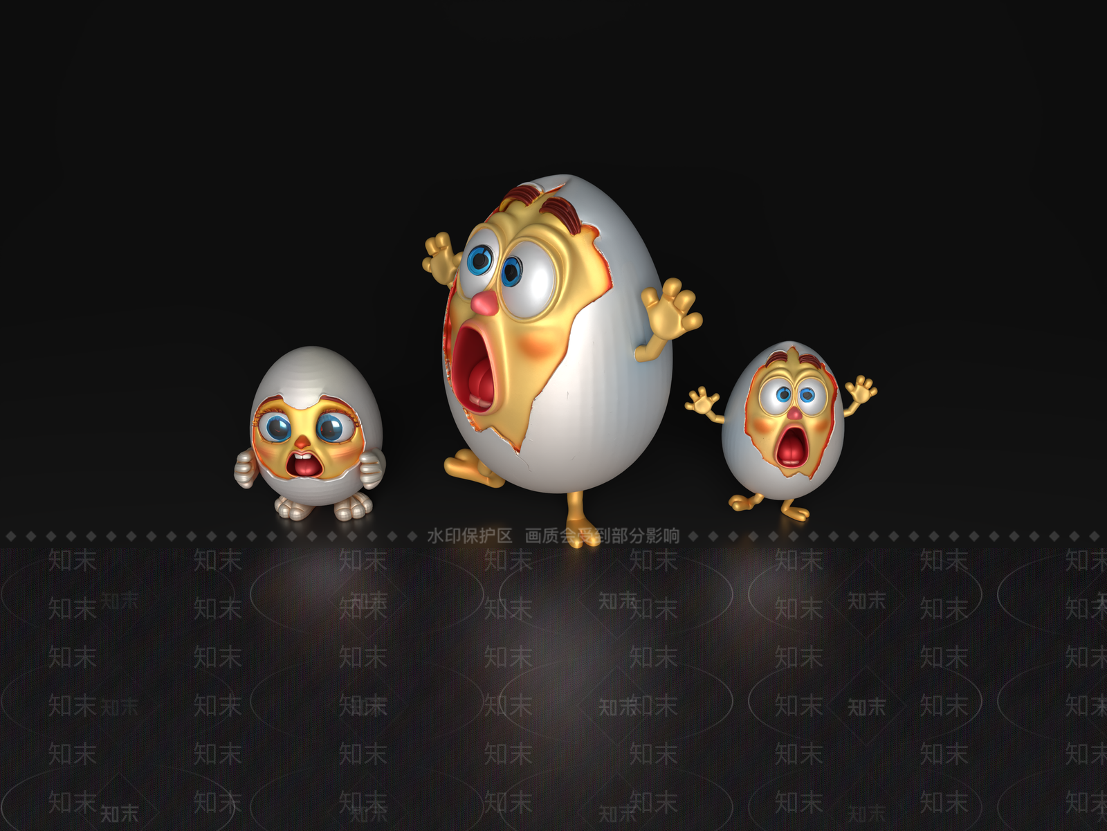 家禽类动物3D模型下载【ID:1195059818】
