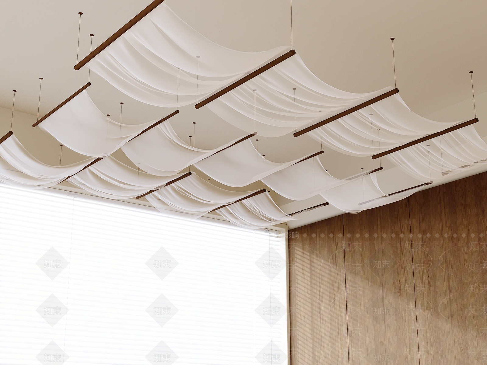 中式吊顶3D模型下载【ID:1195061750】