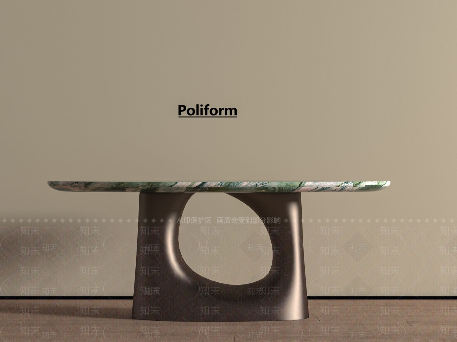 现代意式其他桌子3D模型下载【ID:1195062047】