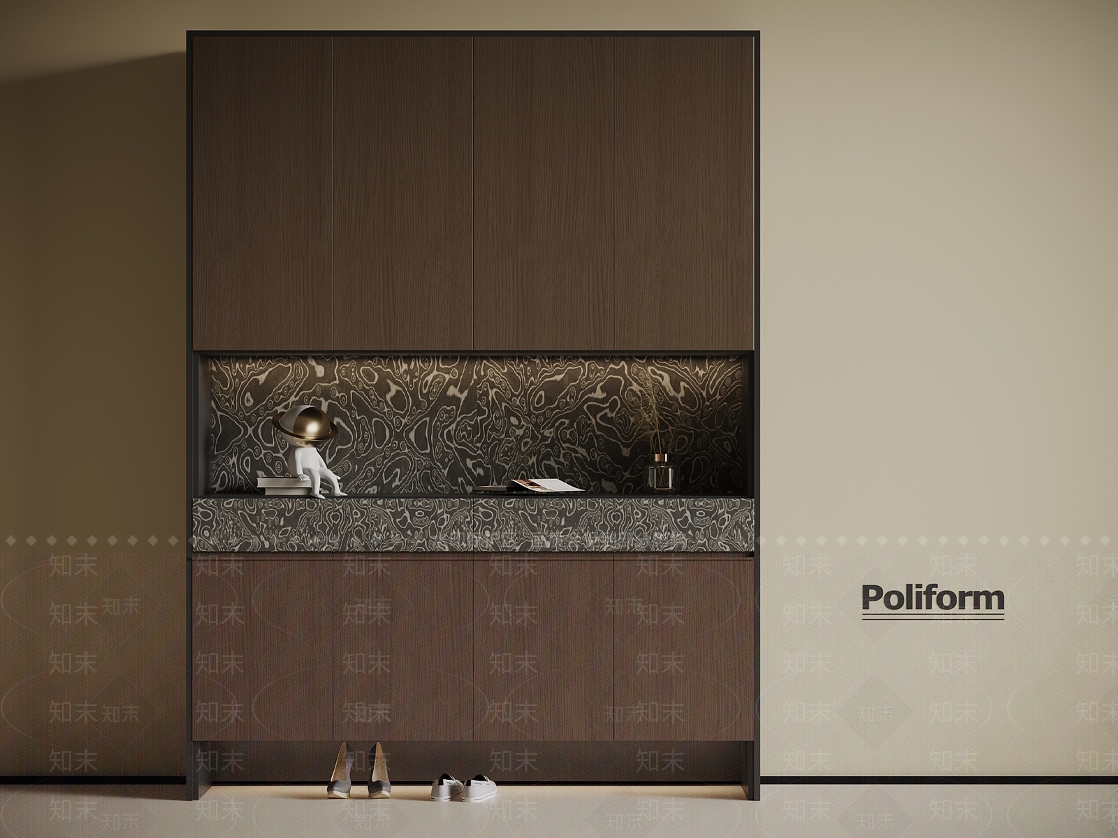 现代意式鞋柜SU模型下载【ID:1195062534】