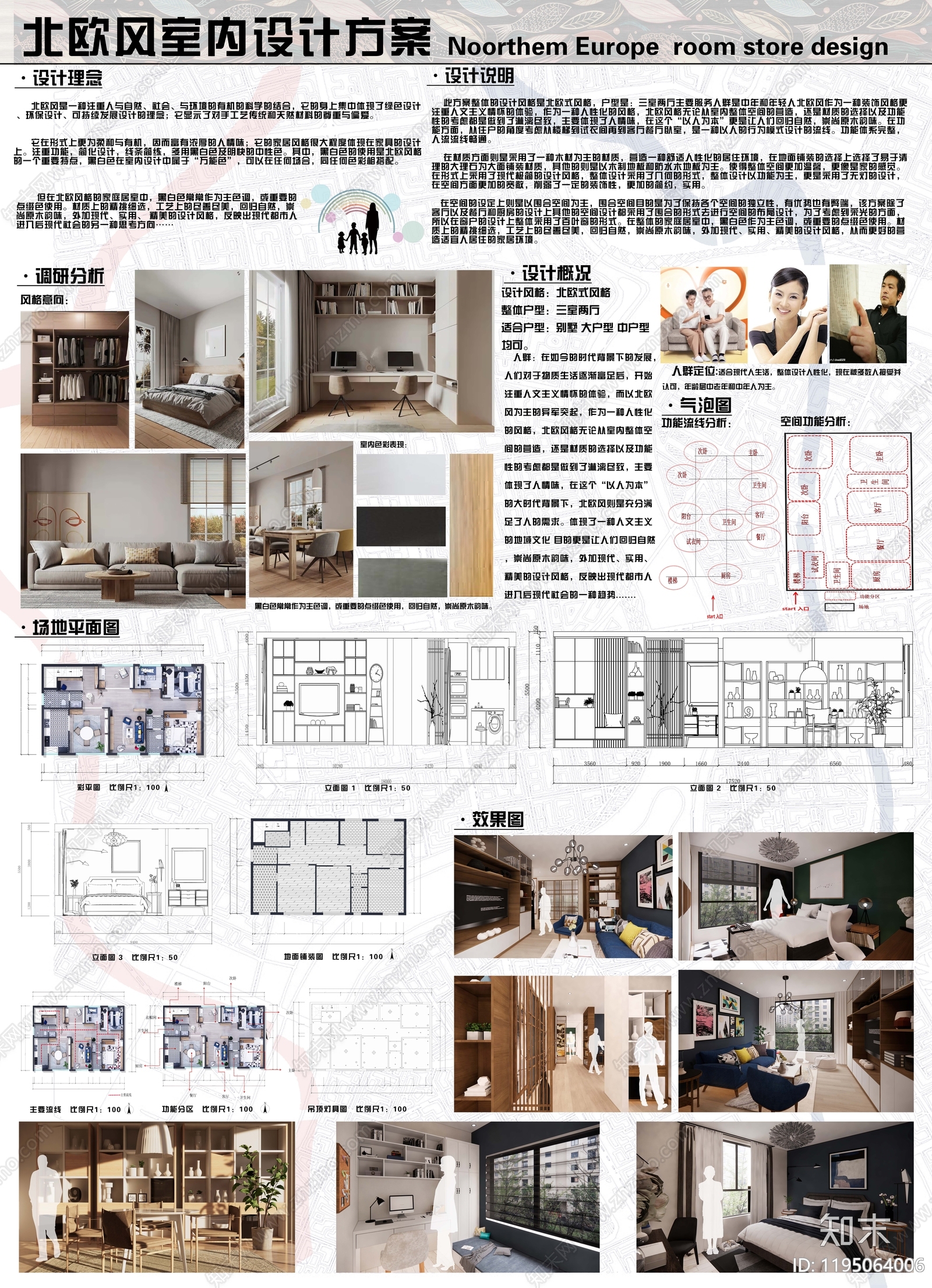 北欧极简室内展板下载【ID:1195064006】