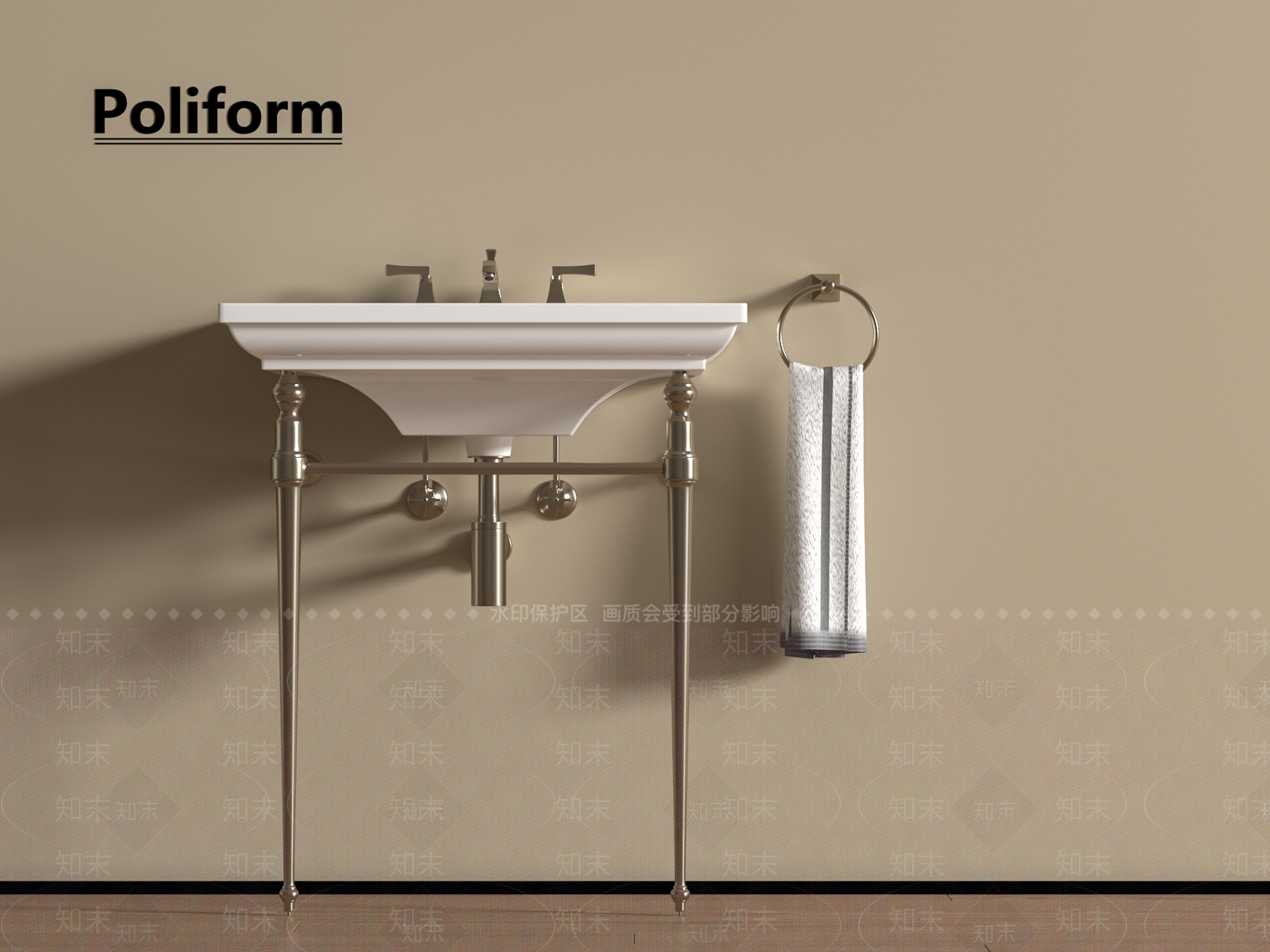 洗手台SU模型下载【ID:1195064616】