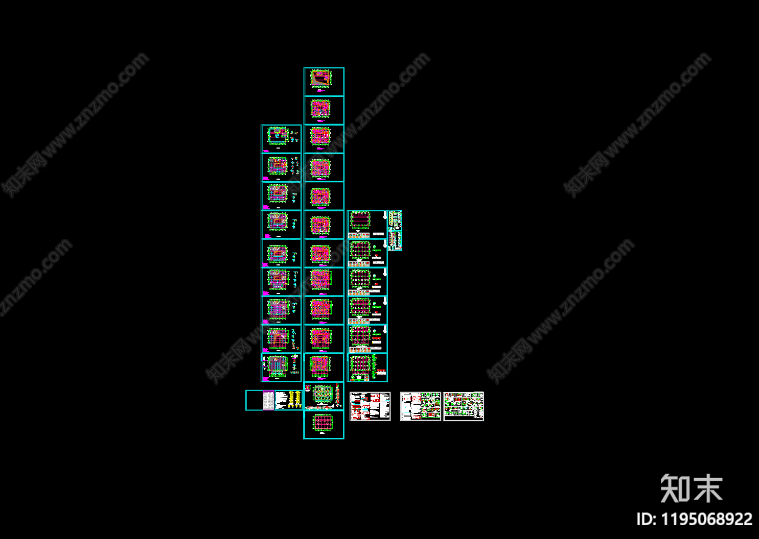 混凝土结构cad施工图下载【ID:1195068922】