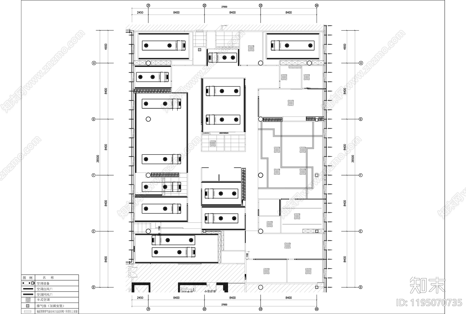 现代整体办公空间cad施工图下载【ID:1195070735】