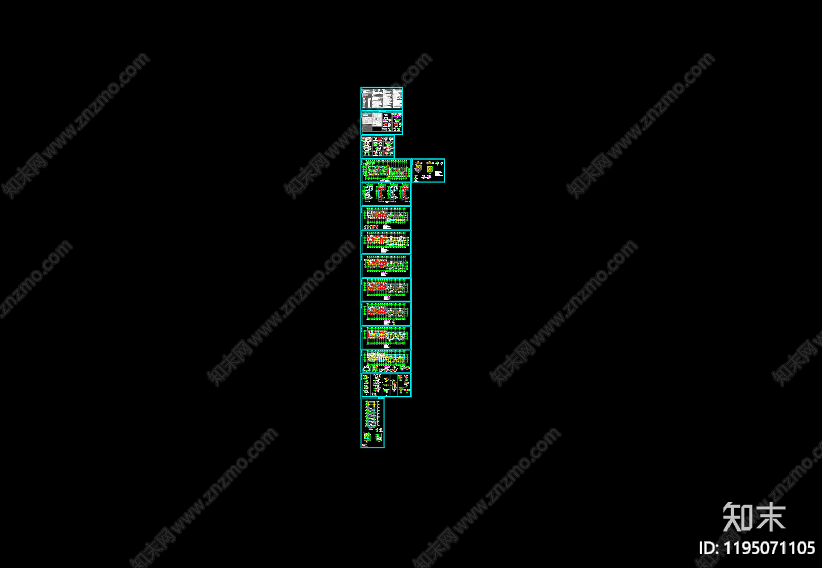 混凝土结构cad施工图下载【ID:1195071105】