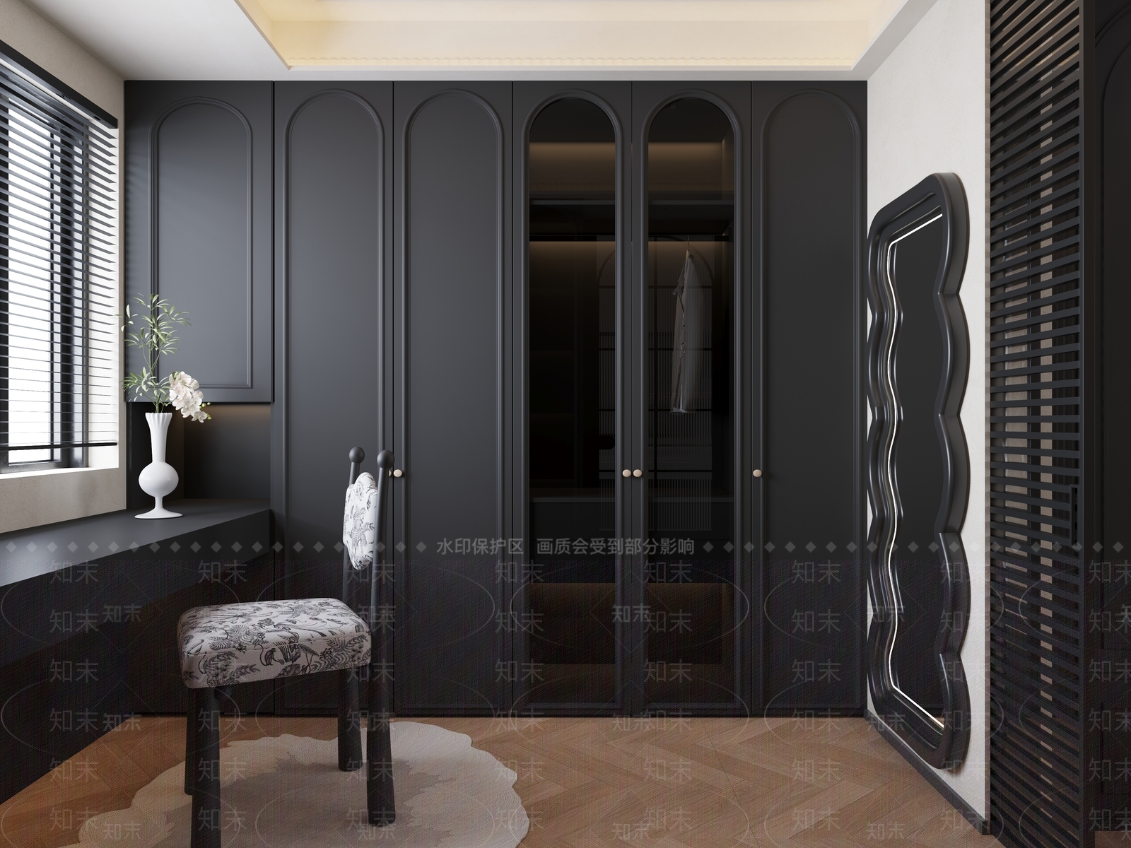 法式复古衣帽间3D模型下载【ID:1195073841】