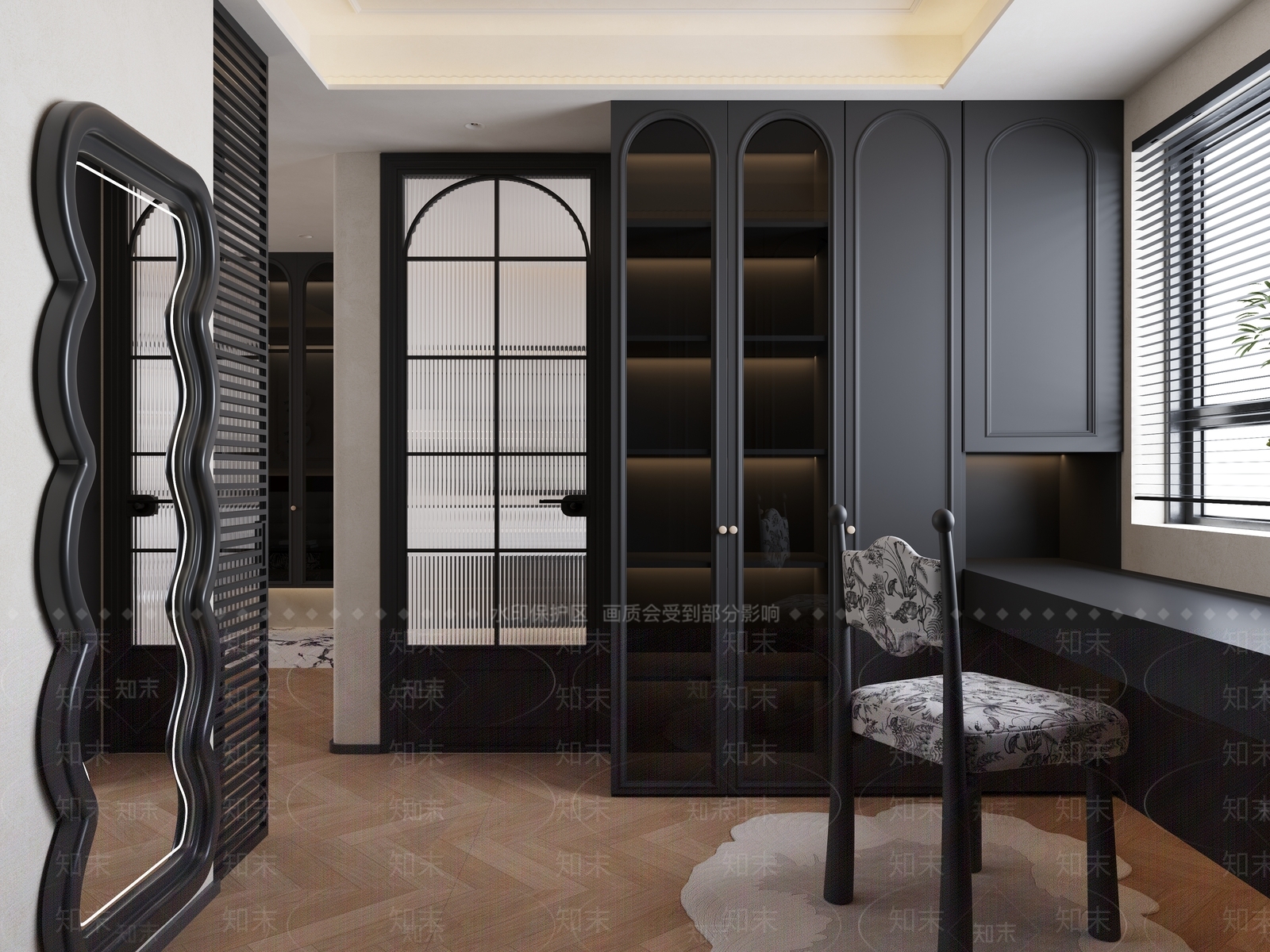 法式复古衣帽间3D模型下载【ID:1195073841】