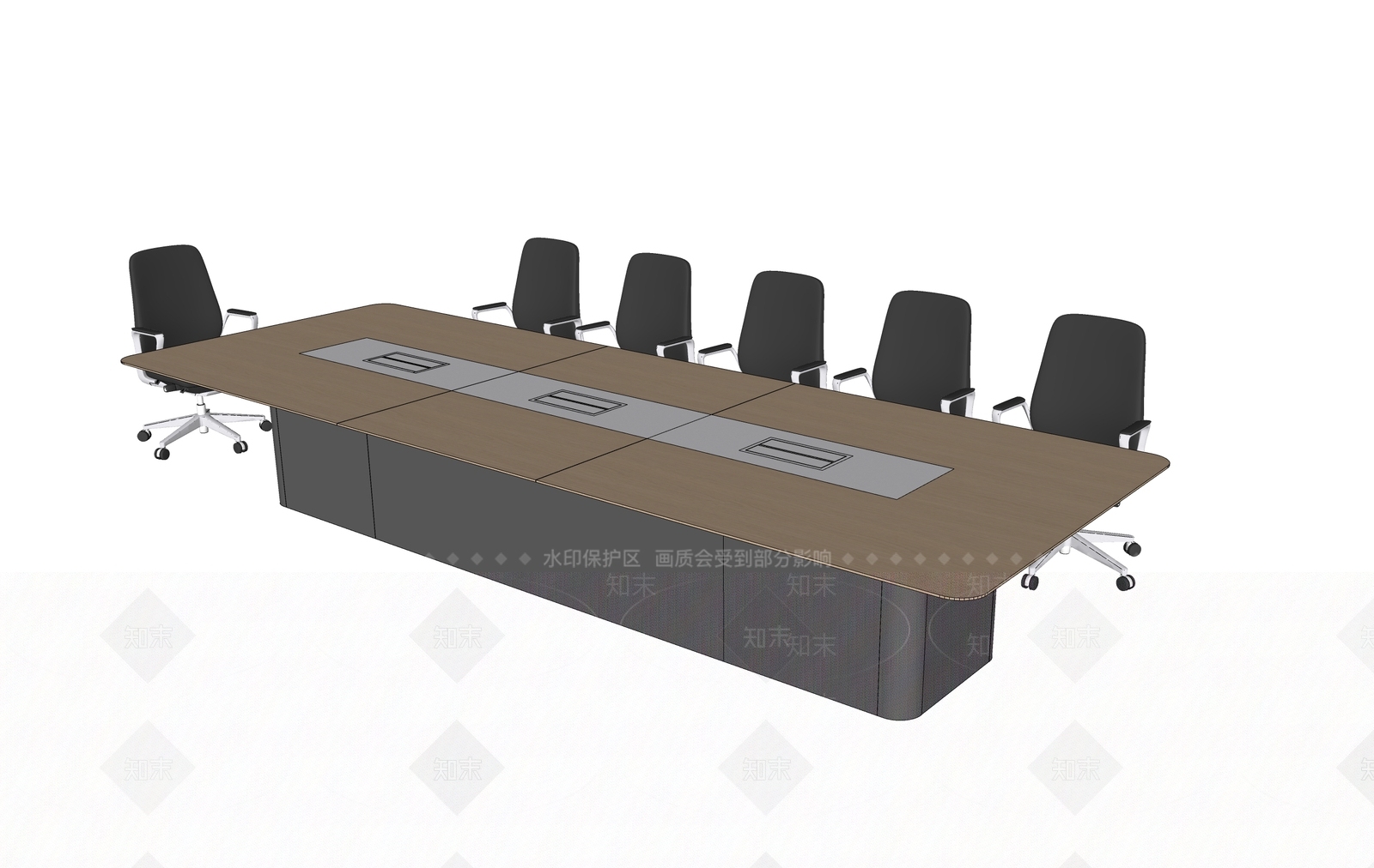 现代会议桌SU模型下载【ID:1195075041】