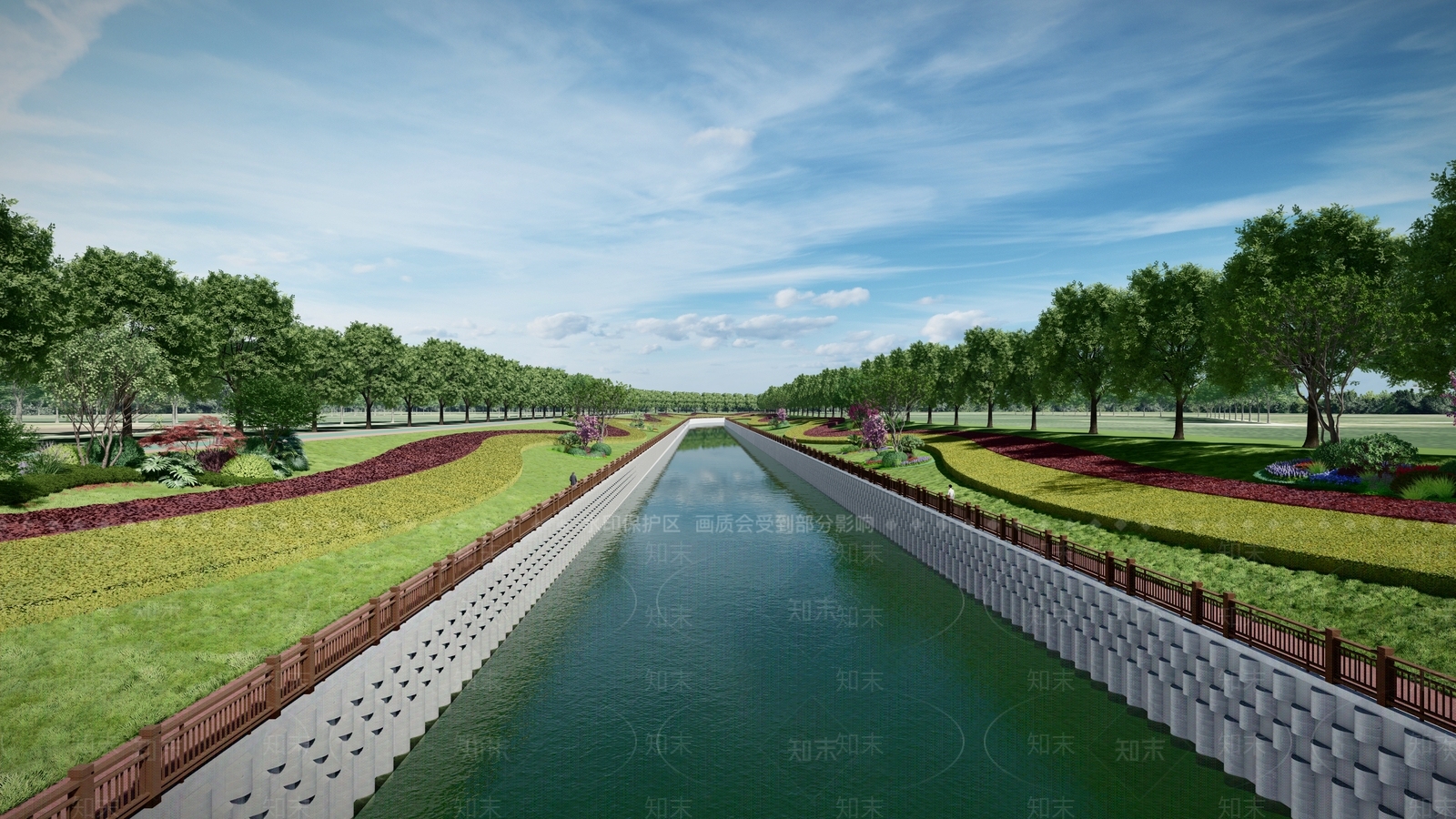 现代滨水景观SU模型下载【ID:1195186608】