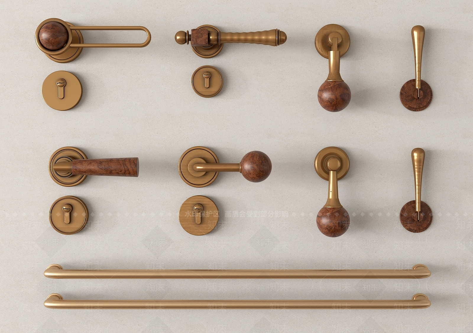 中古门把手SU模型下载【ID:1195079861】