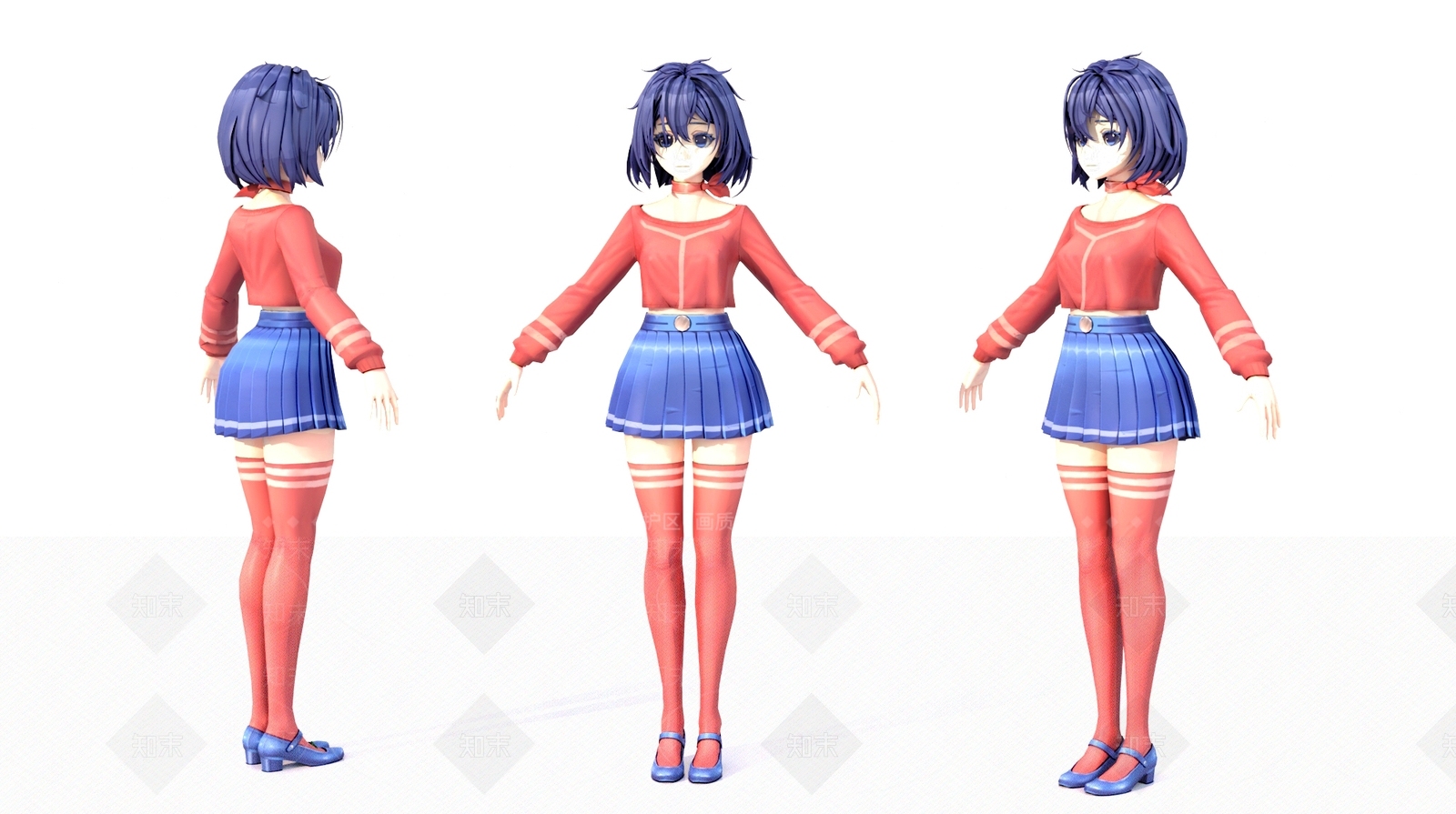 虚拟人物3D模型下载【ID:1195083663】